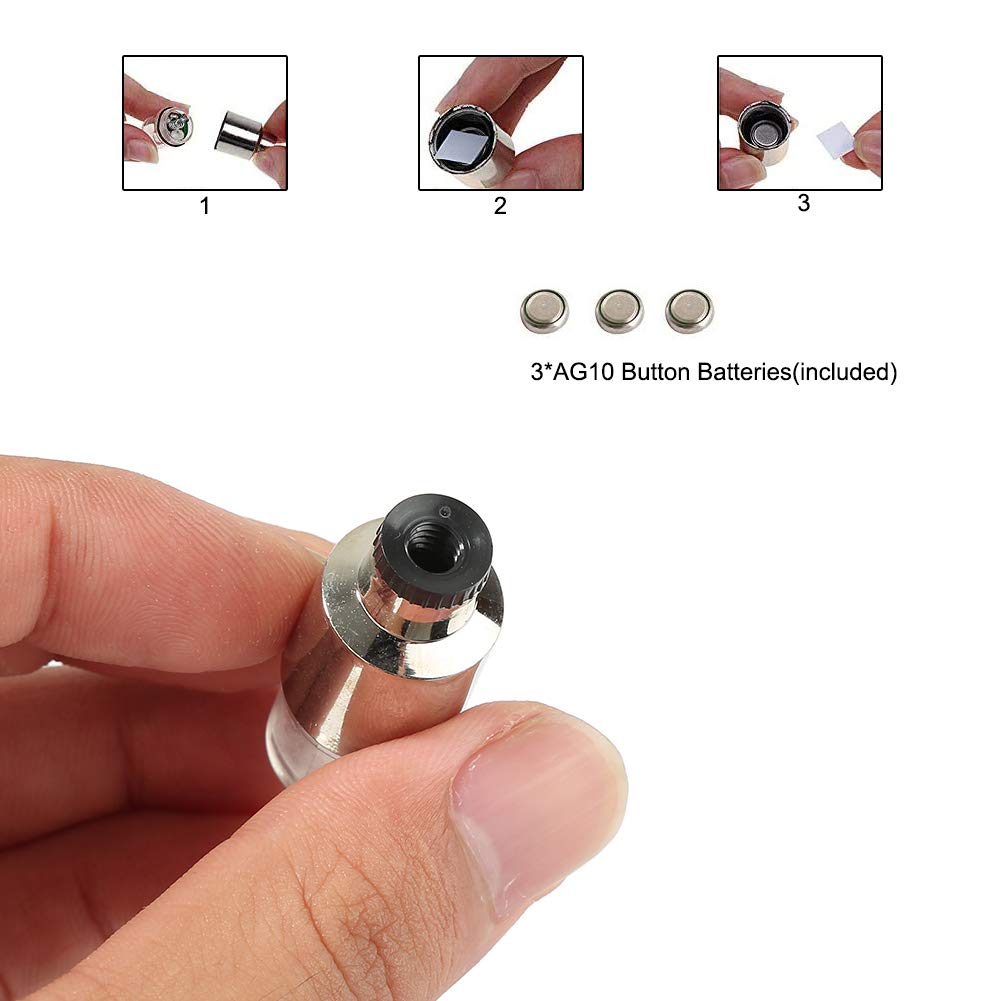 Ficbox 12 Pcs Led Wheel Lights Flash Light Tire Valve Cap Lamp For Car Trucks Motorcycle Bike (Red)