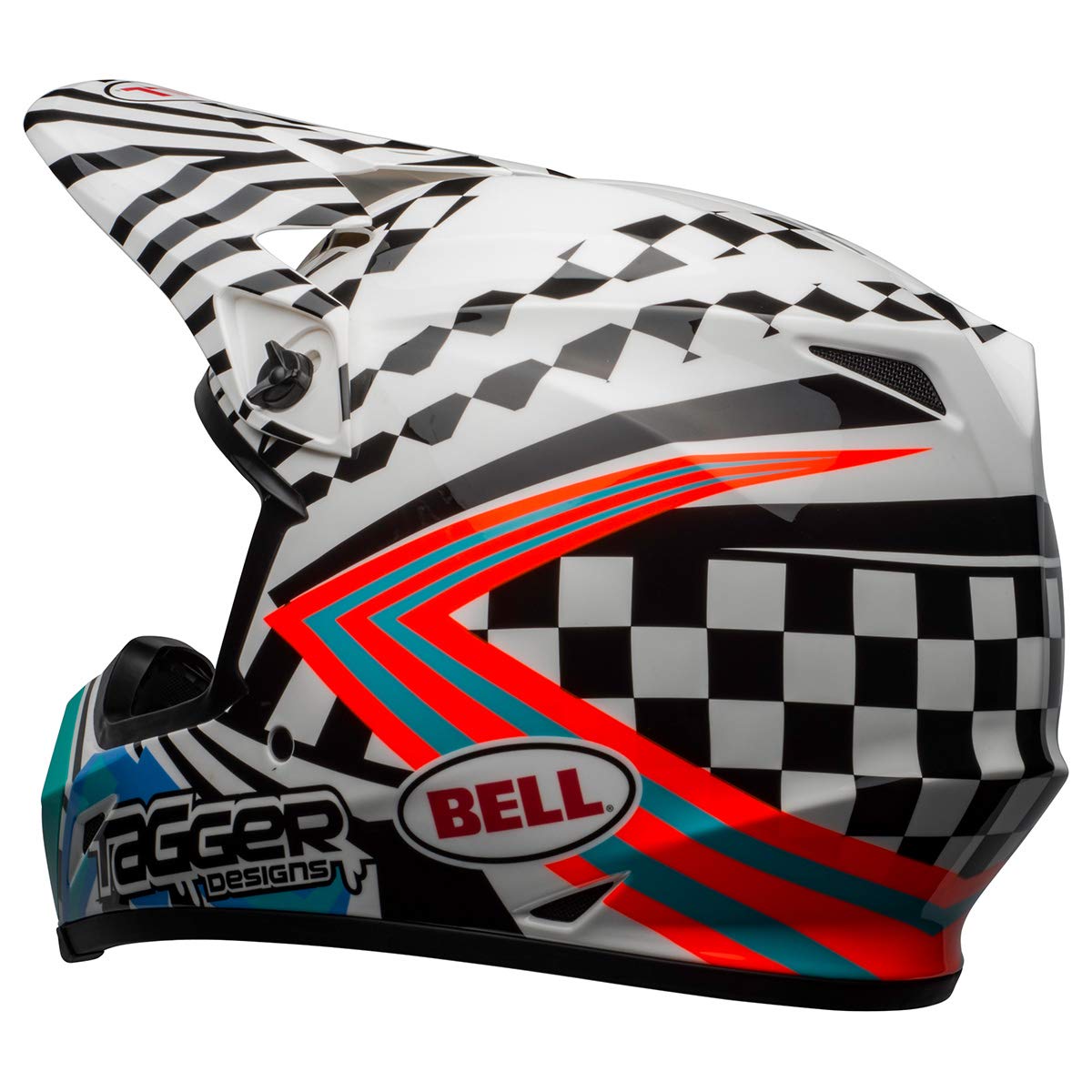 Bell Mx-9 Mips Dirt Helmet (Tagger Check Me Out White/Black - Small)