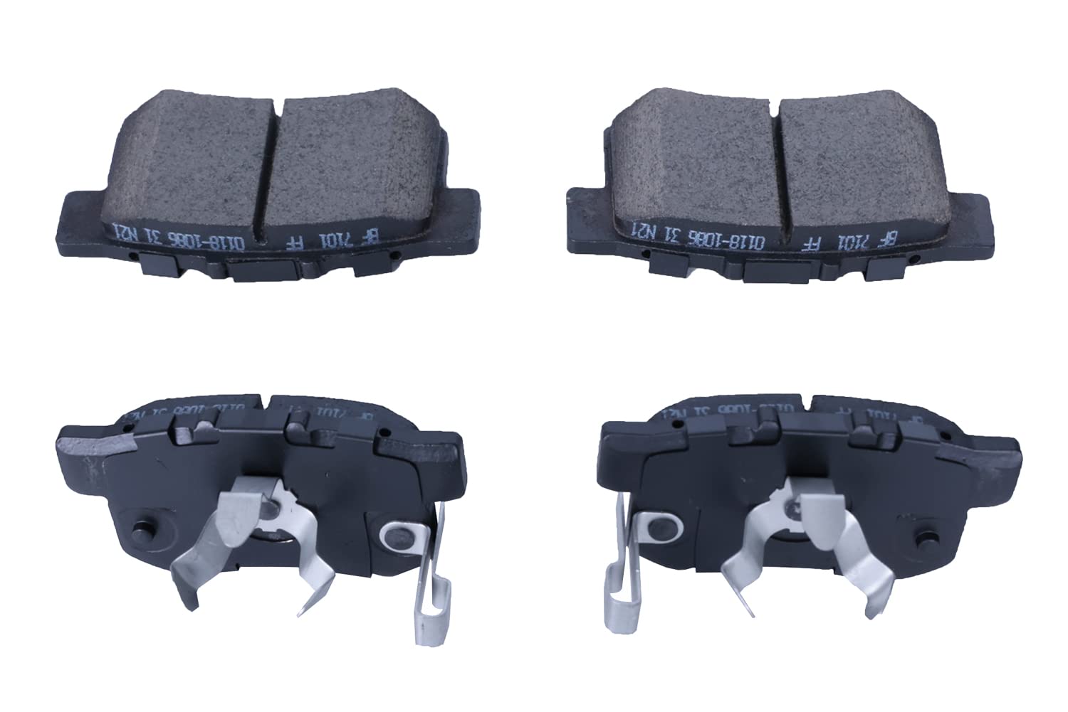 EXPPOWER Replacement for Front & Rear Ceramic Disc Brake Pads Set 2007-2011 Honda CR-V 2010-2012 Acura RDX