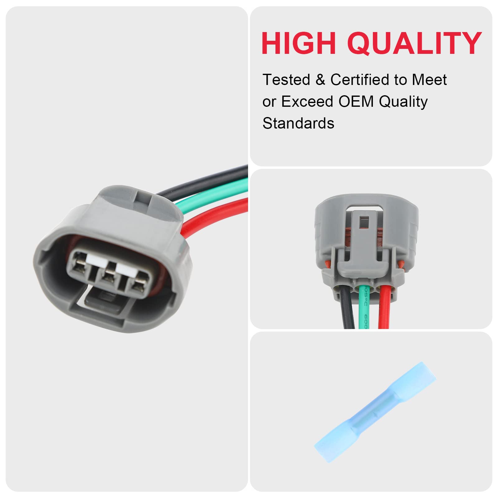 Alternator Regulator Plug Harness Lead Repair Pigtail, 3 Wires Regulator Plug Fits for Infiniti EX35 G35, Nissan 350Z Maxima Rog