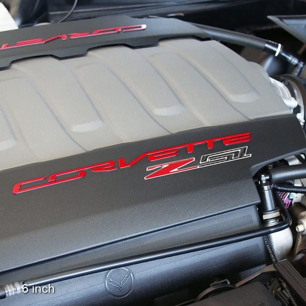 West Coast Corvette C7 Z51 Badge/Emblem - Domed - Carbon Fiber Look w/Chrome Trim: C7 Stingray Z51 (6 inch)