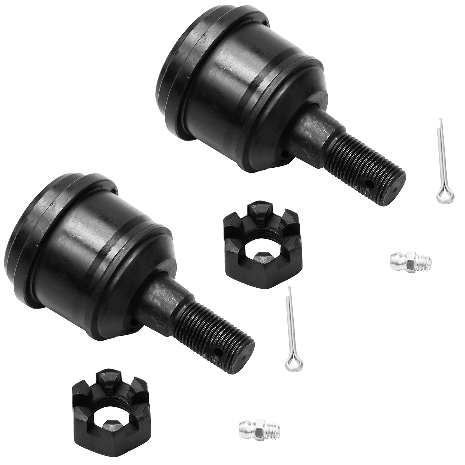 Detroit Axle - Front 4Pc Ball Joints For 2003-2013 Dodge Ram 2500 3500, 2004 2005 2006 2007 2008 2009 2010 2011 2012 Replacement 2 Upper Ball Joints 2 Lower Ball Joints