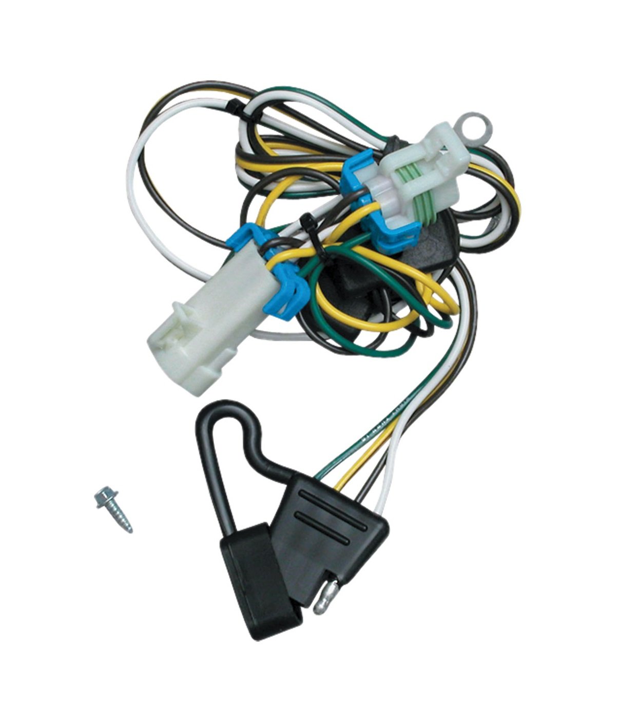 Tekonsha 118359 T-One® T-Connector Harness, 4-Way Flat, Compatable with 1998-2004 Chevrolet S10, 1998-2004 GMC Sonoma, 1998-2000 Isuzu Hombre Black