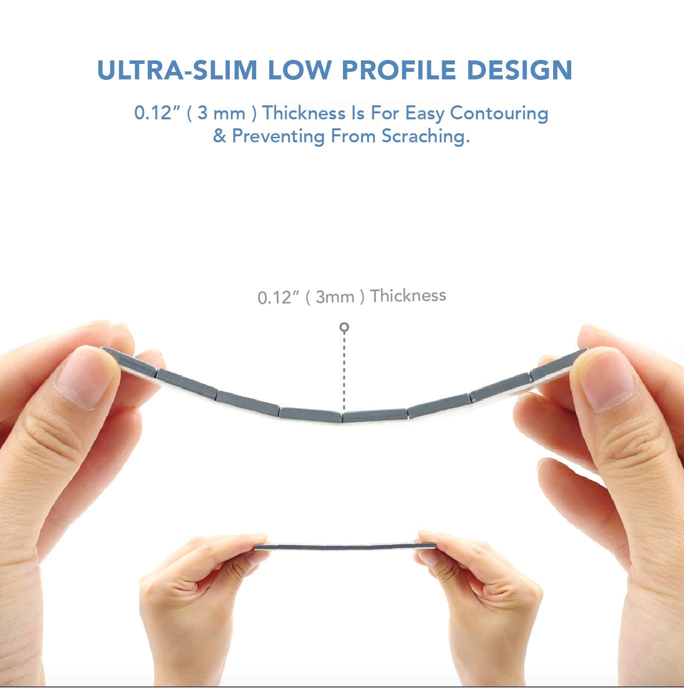 Ckauto 1/2Oz, 0.5Oz, Ultra Slim Low Profile, Grey Adhesive Stick On Wheel Weights, 60 Oz/ 3.75 Lb/Box, Oe Quality, (120Pcs)