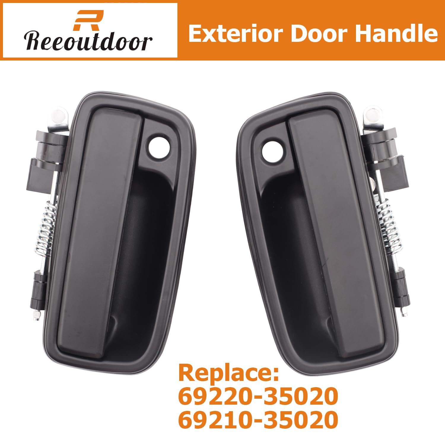 Reeoutdoor Exterior Door Handle With Key Hole Compatible With 1995-2004 Tacoma, Replaces# 69220-35020, 69210-35020 Outside Door
