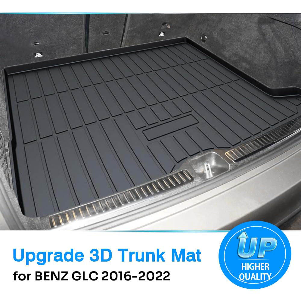 Powerty Trunk Mat For 2016-2022 Mercedes-Benz Glc250 Glc300 Glc350 Glc43 Amg Glc Class Accessories Cargo Mats Tpe All Weather Ca