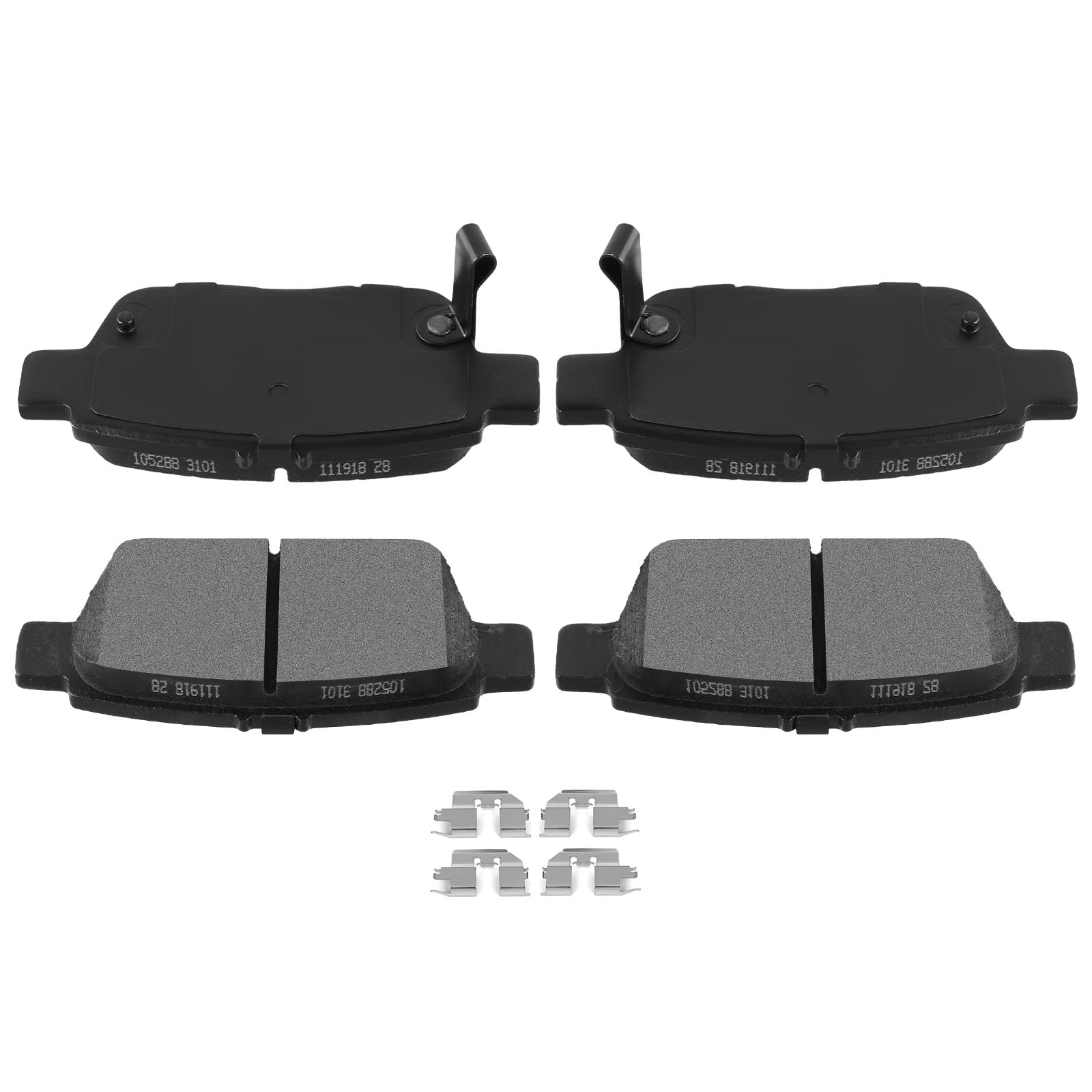 Automuto 4Pcs Rear Semi-Metallic Disc Brake Pads Set D1103 For Acura Tl 2009-2014,For Honda Ridgeline 2006-2014