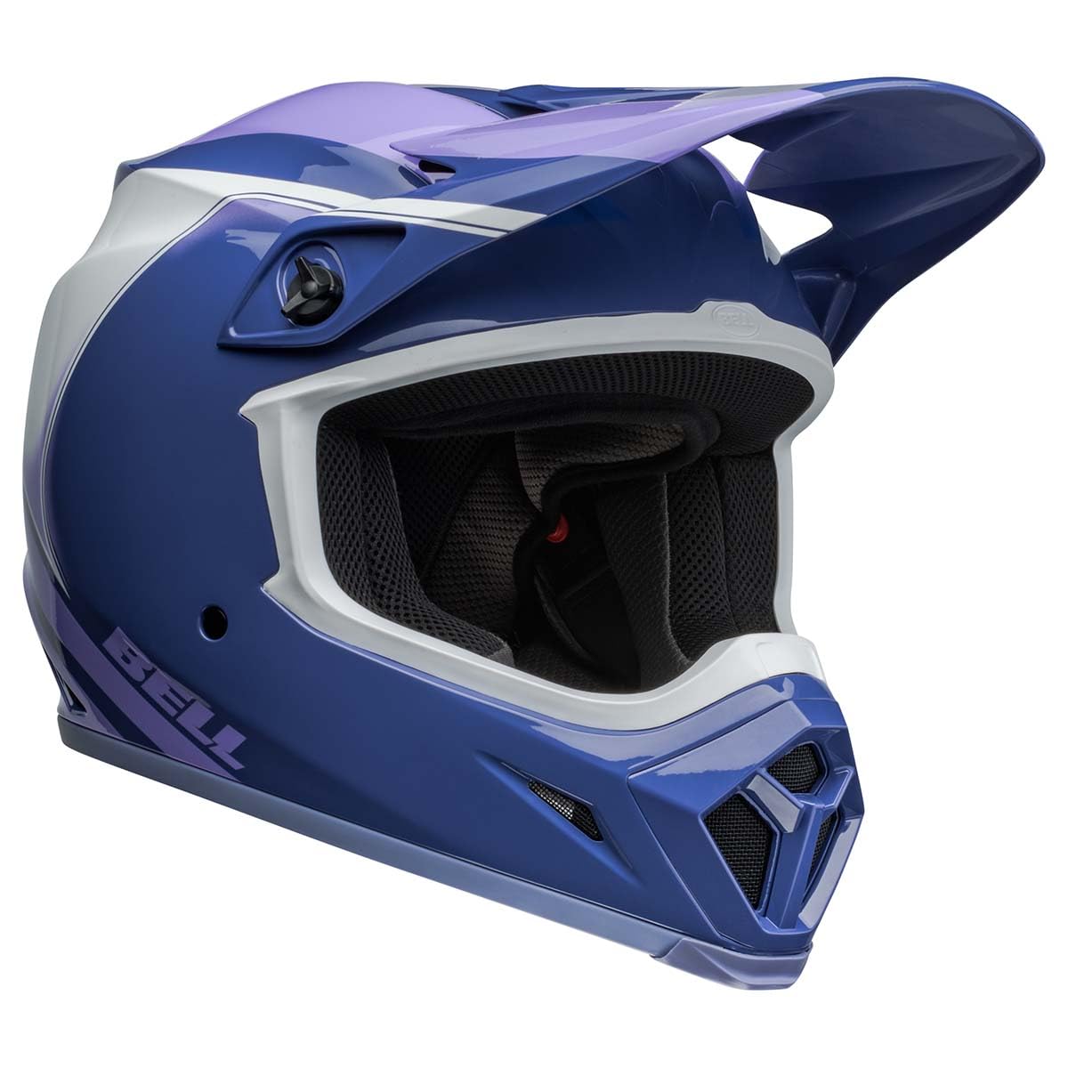Bell Mx-9 Mips Dirt Helmet (Dart Gloss Purple/White - 2X-Large)