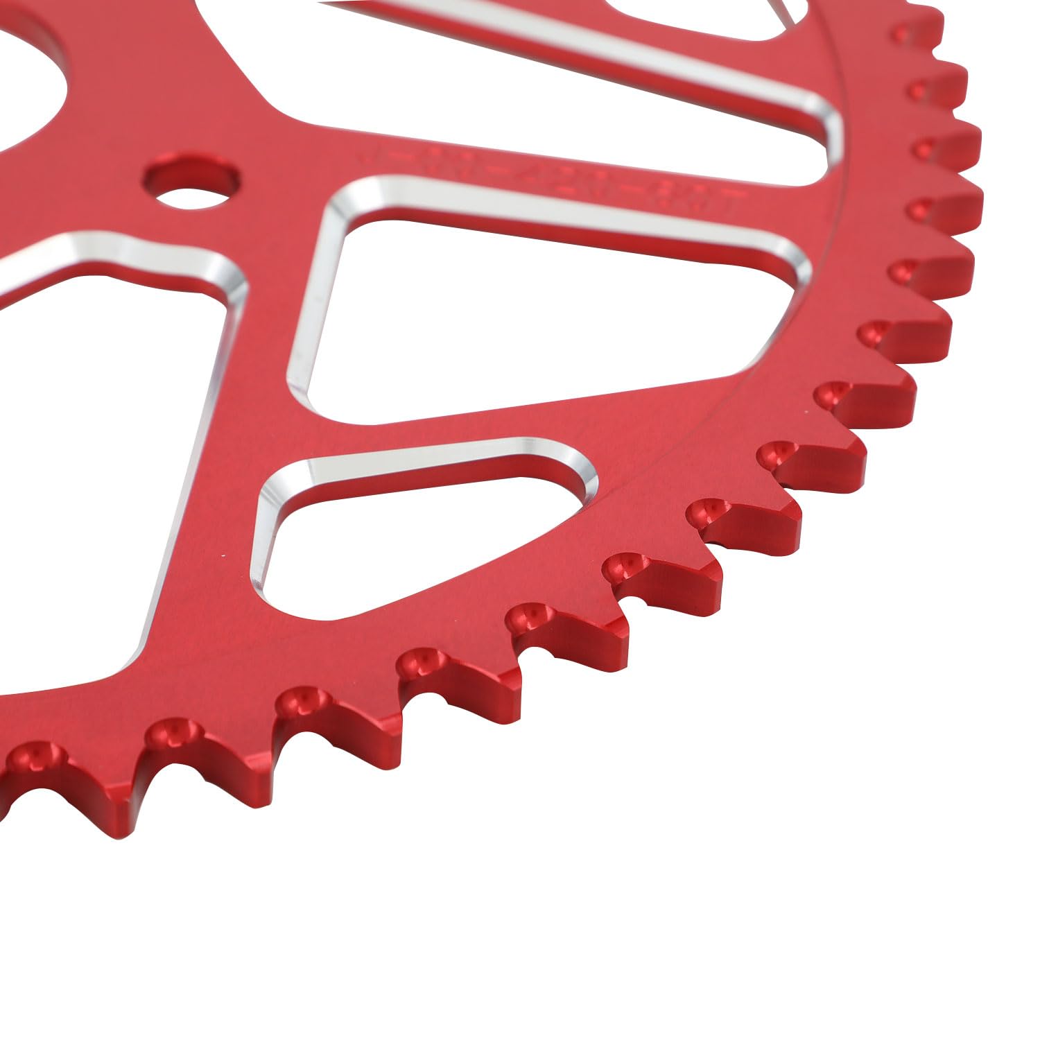 Iuvwisn 60T 420 Chain Sprocket 40/41/420 40Mm Bore Rear Drive Wheel Sprocket Cnc For Ct200U Ct200U-Ex Bt200X Baja Warrior Predator 212Cc 196Cc Go Kart Trail 200 Mb165 Mb200 Mini Bike Red