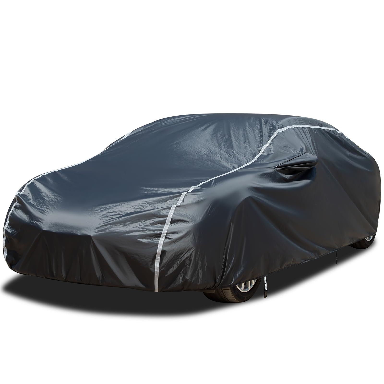 Car Cover Waterproof All Weather, Coverado Soft Cotton Backing Hail Protector Car Cover, Uv Storm Protection Full Exterior Cover