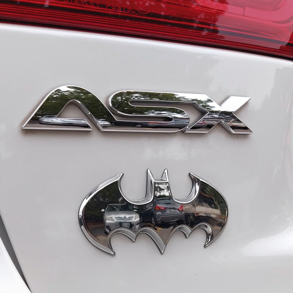 Fan Emblems Batman Car Emblem - 1989 Batwing Batarang Symbol 3D Auto Badge - Color: Chrome - Size: 3.8 X 1.8 X 0.2 Inches - Offi