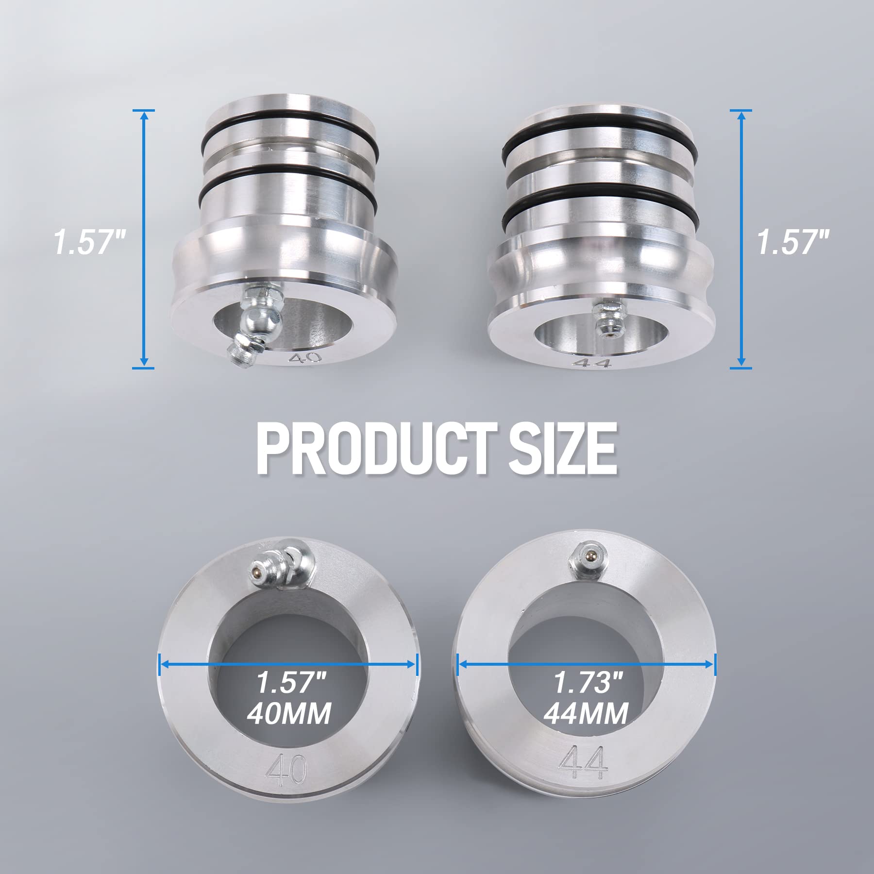 JDMSPEED New 44/40MM Front Rear Wheel Bearing Greaser Tools Replacement for Polaris Ranger 570 800 900 1000XP Sportsman 500 850