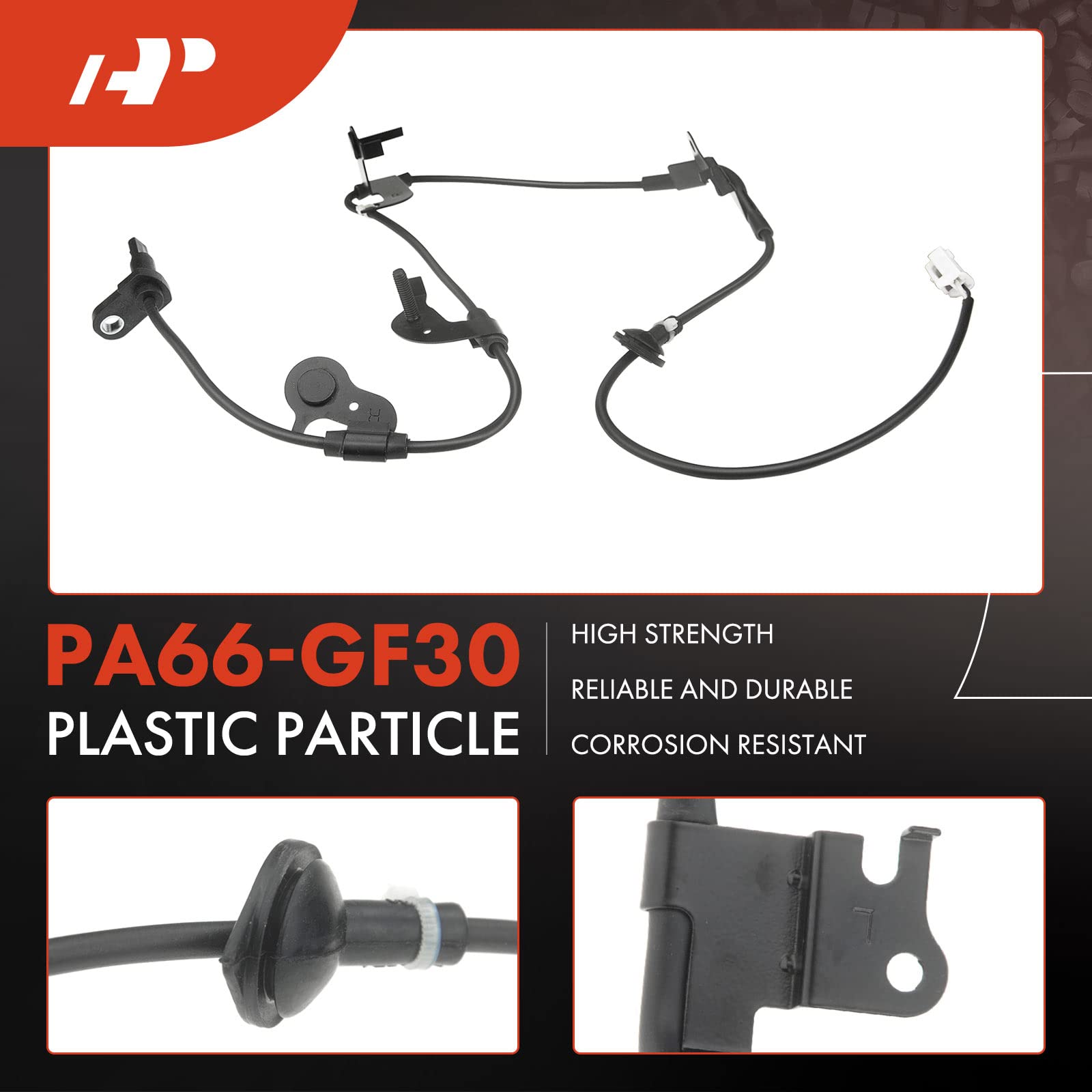 A-Premium ABS Wheel Speed Sensor Compatible with Toyota Models - RAV4 2006 2007 2008 2009 2010 2011 2012, 4WD - Rear Right Passenger Side, Replace# 89545-42040, 8954542040