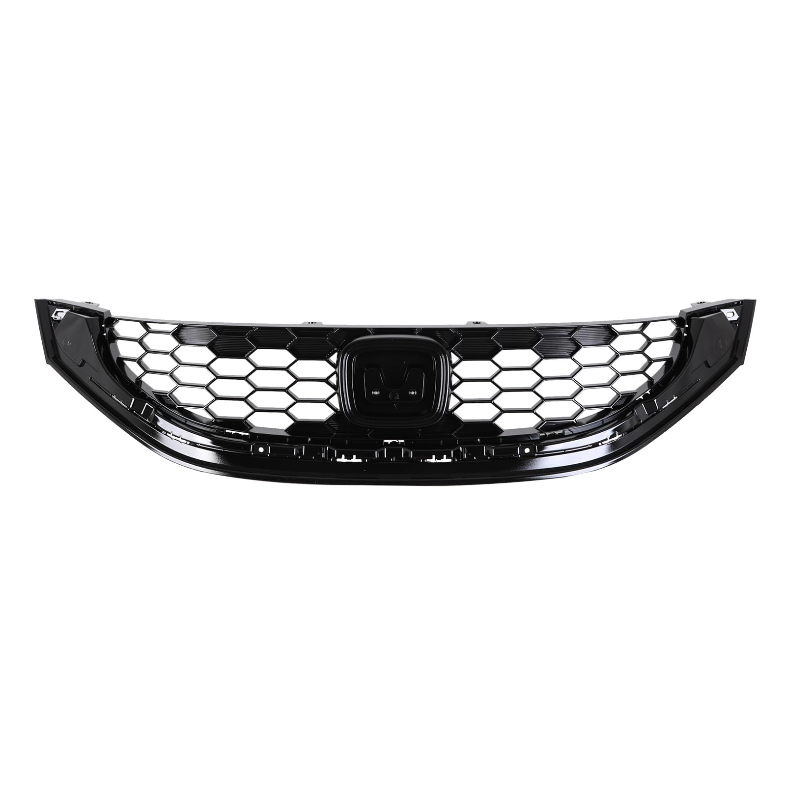 TYG (CAPA QUALITY) Front Grille Compatible with 2013-2015 Honda Civic, ABS OEM Replacement Bumper Grill for HO1200218 71121-TR3-