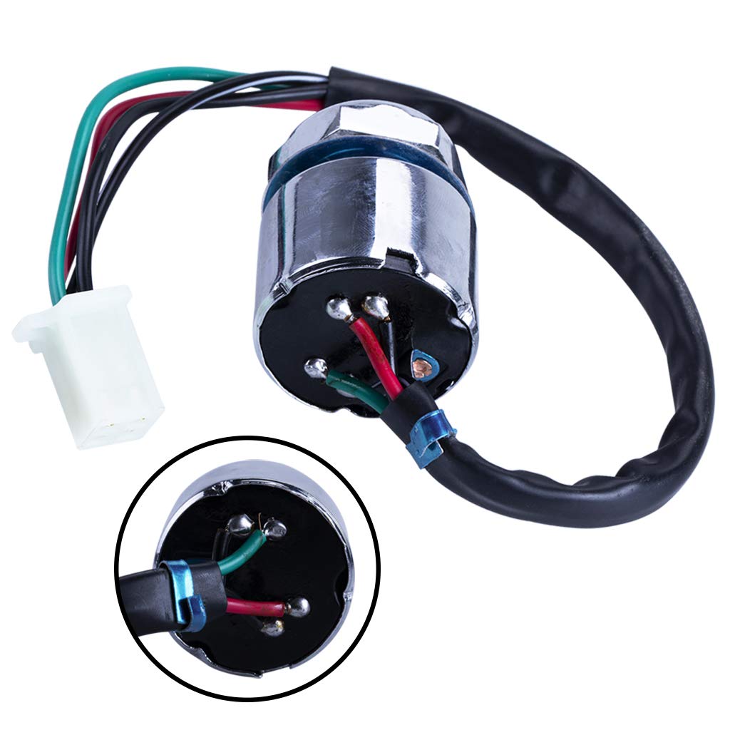 Otohans Automotive 4 Wire Pin Key Ignition Switch For Go Kart Atv Quad Dirt Bike Scooter Motorcycle