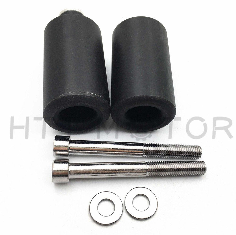 Httmt Mt219-039- No Cut Frame Slider Crash Protector Compatible With 2007 2008 Suzuki Gsxr 1000 Gsx-R Black