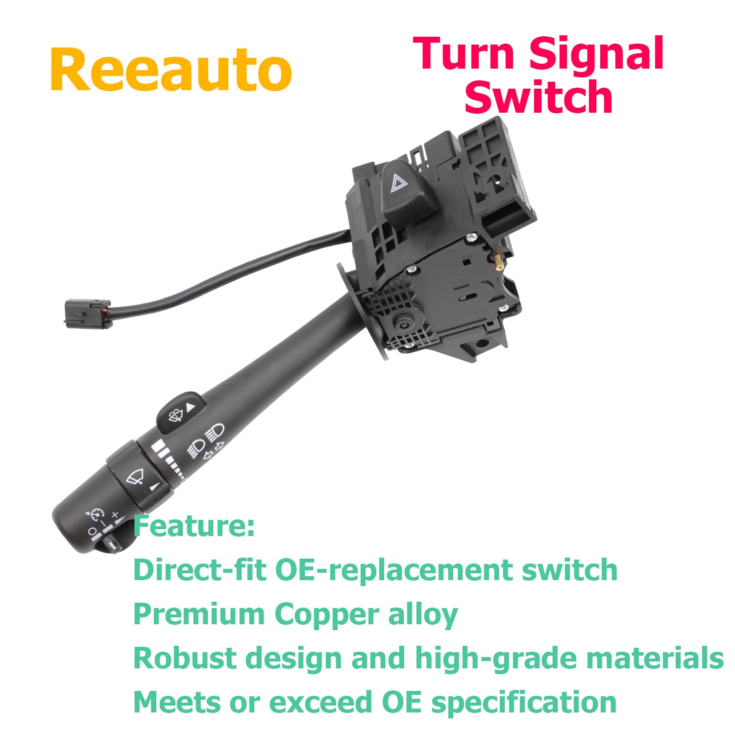 Multi-Function Combination Turn Signal Switch Wiper Dimmer Switch Compatible With 2002-2009 Trailblazer Escalade Envoy, 03-06 Silverado Tahoe Sierra Yukon Replaces# 12450067, D6299A, Sw3792