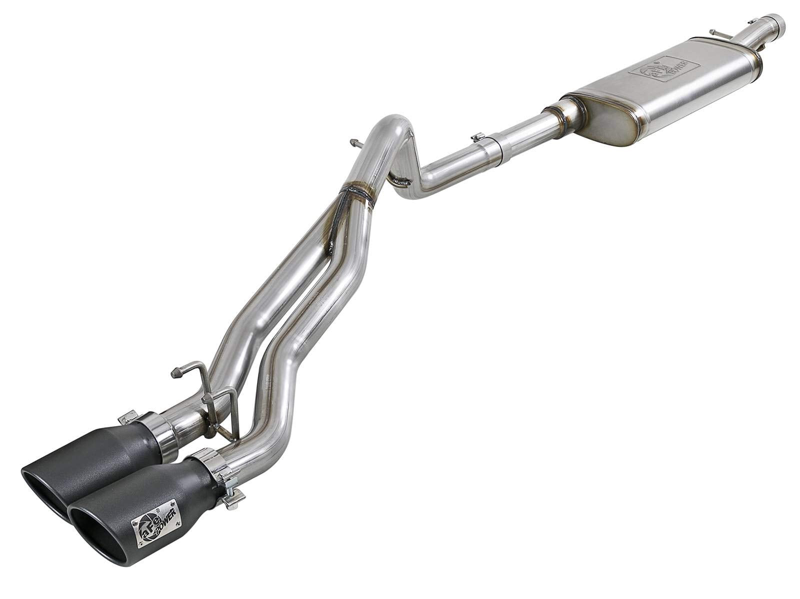 Afe Power 49-48054-B Rebel Series Stainless Steel Cat-Back Exhaust System (Black Tips)