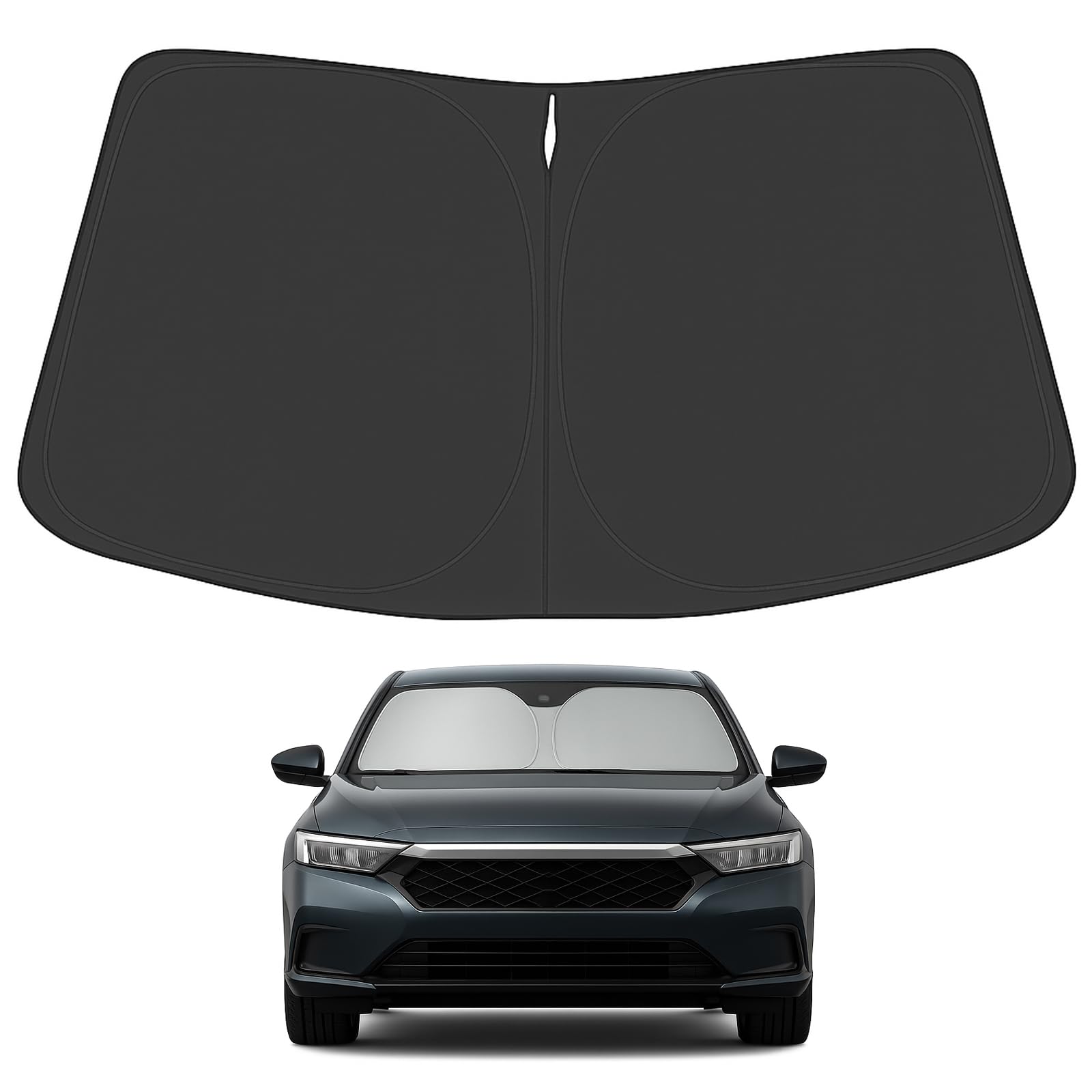 Proadsy 2025 Upgrade Windshield Sunshade Custom Fit 2023 2024 2025 Honda Accord Reflective Heat Sun Uv Protector Foldable Front