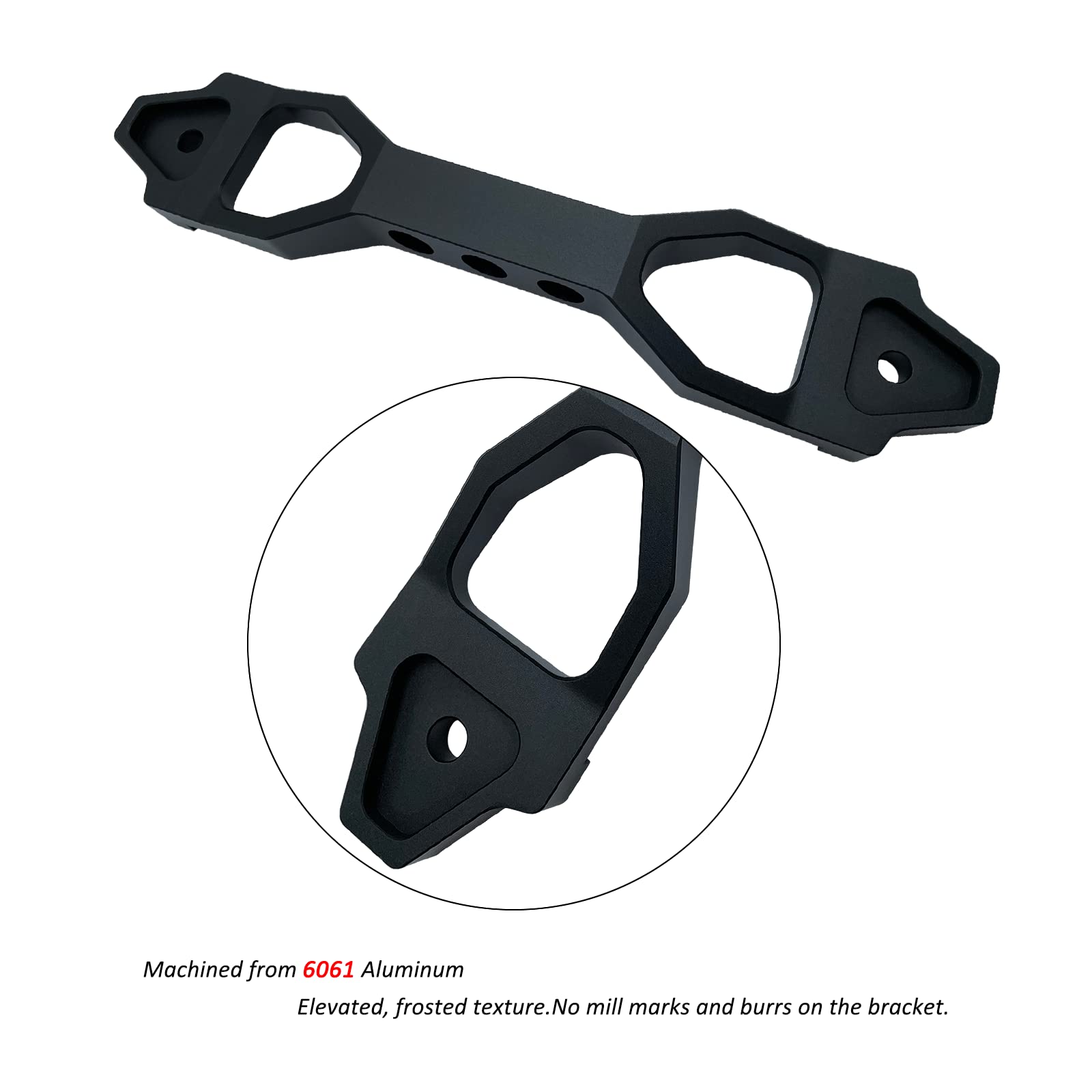 Aronova Heavy Duty Battery Hold Down Sets,With Billet Aluminum Battery Tie Down Bracket And 18-8(304) Stainless Steel J Bolts(Bl