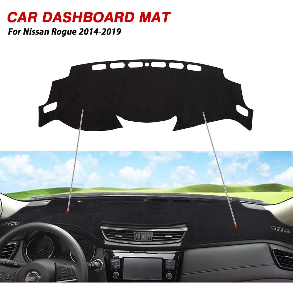 Cartist Dashboard Cover Mat for 2014-2018 2019 2020 Nissan Rogue Accessories Dash Cover Suede Dash Mat Sunshade Glare UV Rays Pr