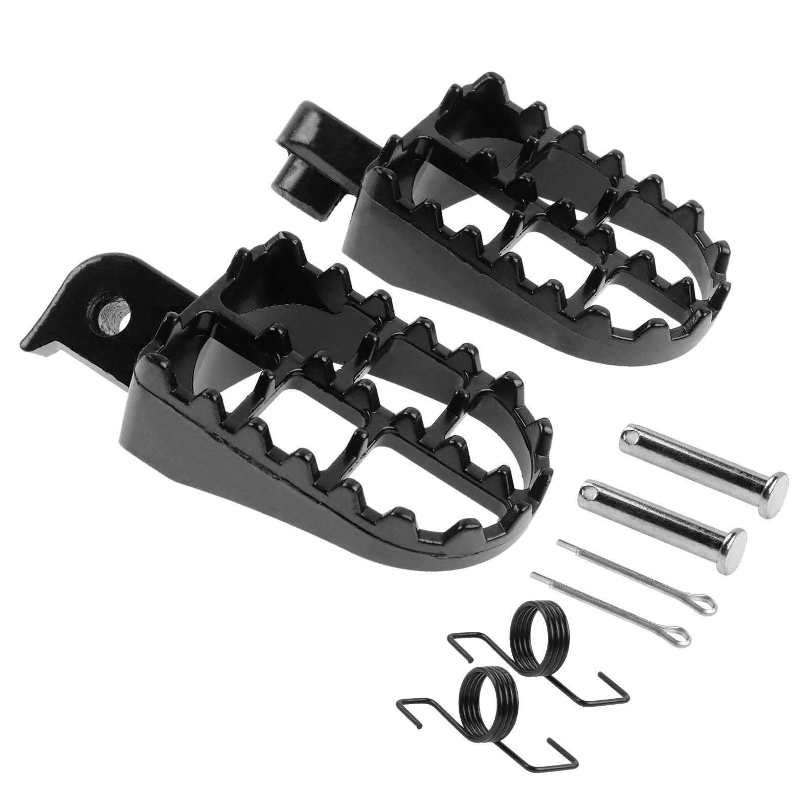 Flypig Aluminium Footpegs Foot Pegs Footrest Foot Rest For Dirt Bike 50 70 90 110 125Cc Pw50 Pw80 Tw200 Xr50R Crf70 Crf80 Crf100