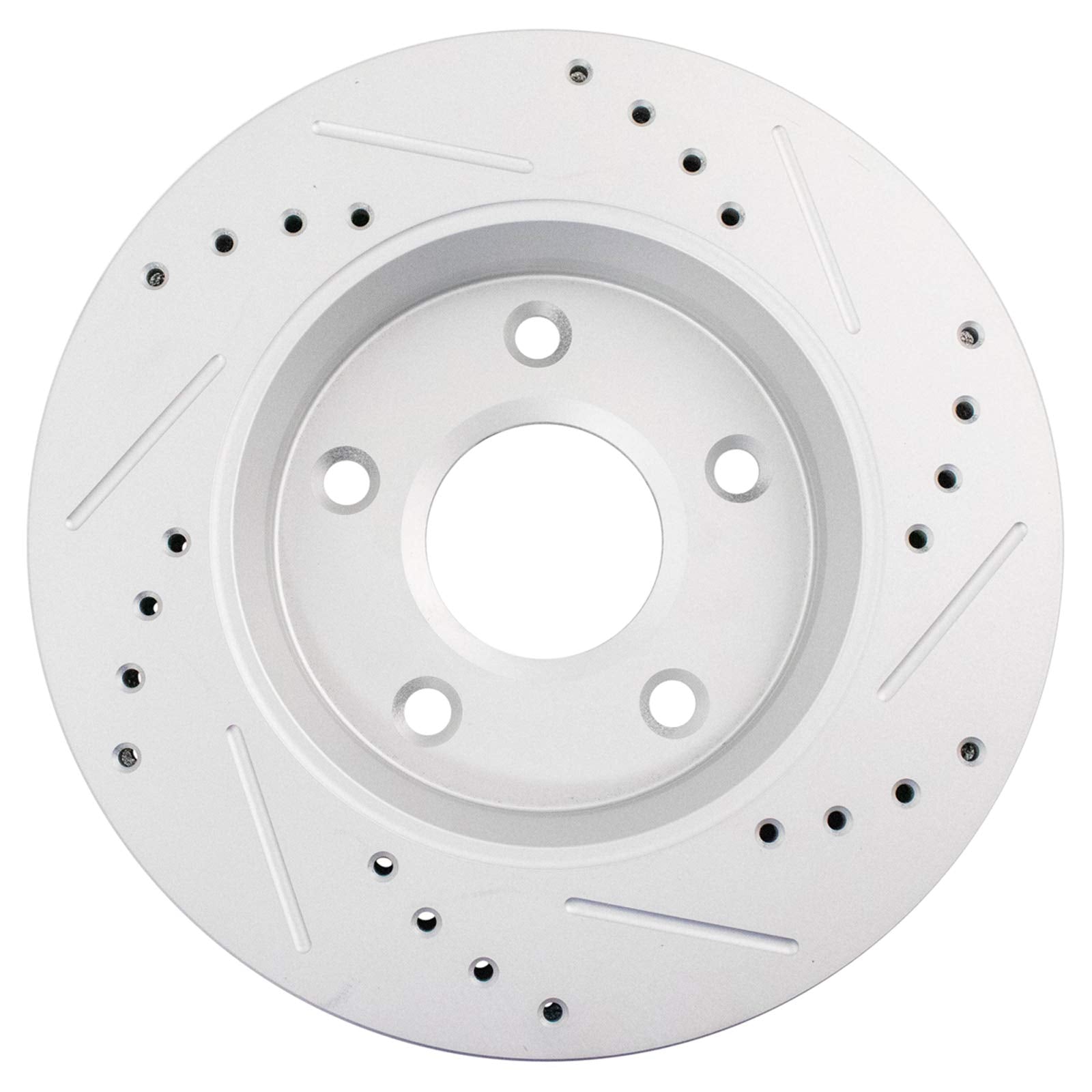 Trq Front Performance Brake Rotor Drilled Slotted Pair Set For 2012-2014 Cargo Van / 2008-2016 Grand Caravan / 2009-2013 Journey