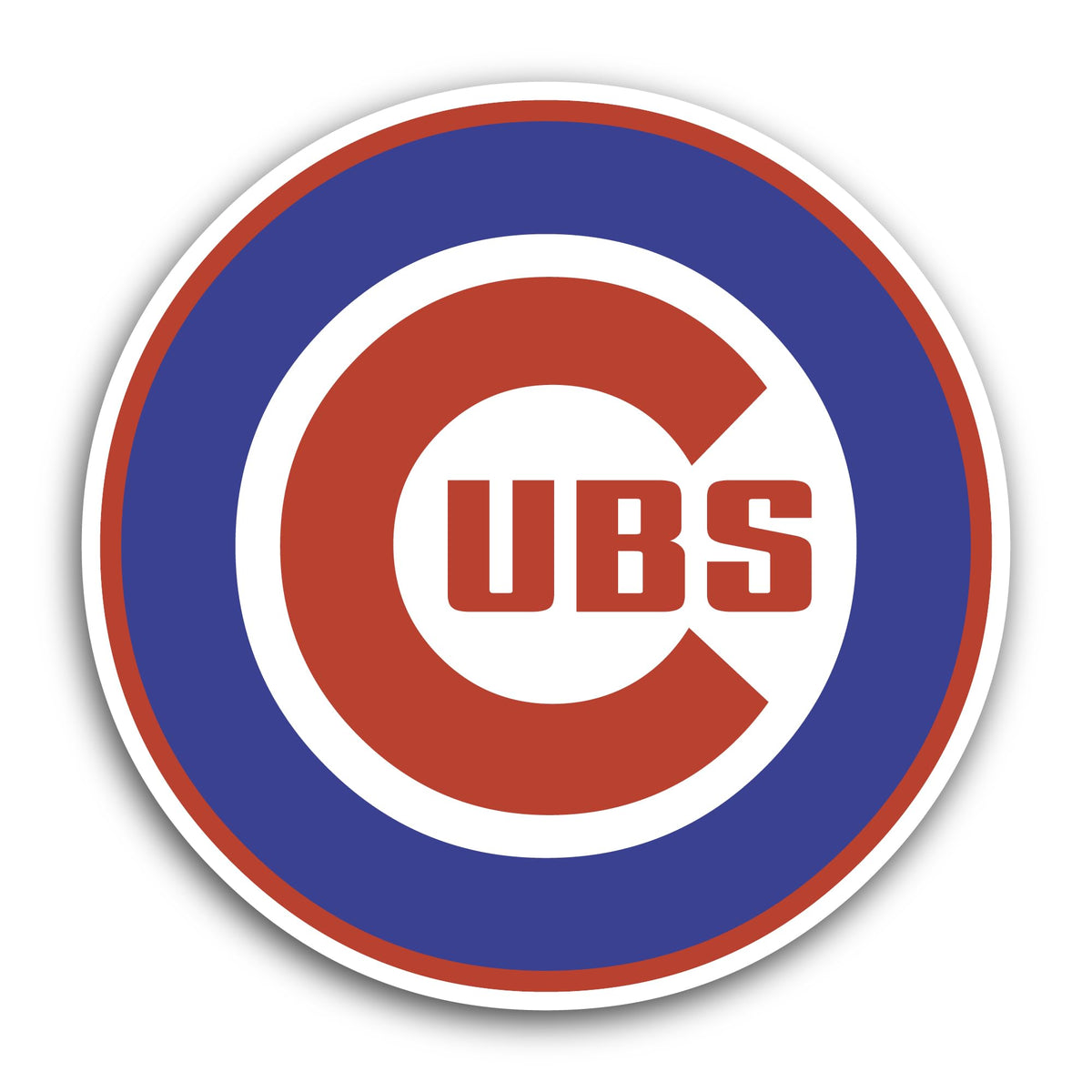 2 (Pieces) 3'' and 5'' Chicag0 Cubs LogoSticker, Waterproof Vinyl Decals for Many Purpose Like Cars, Trucks, Laptops, Phones, Wi