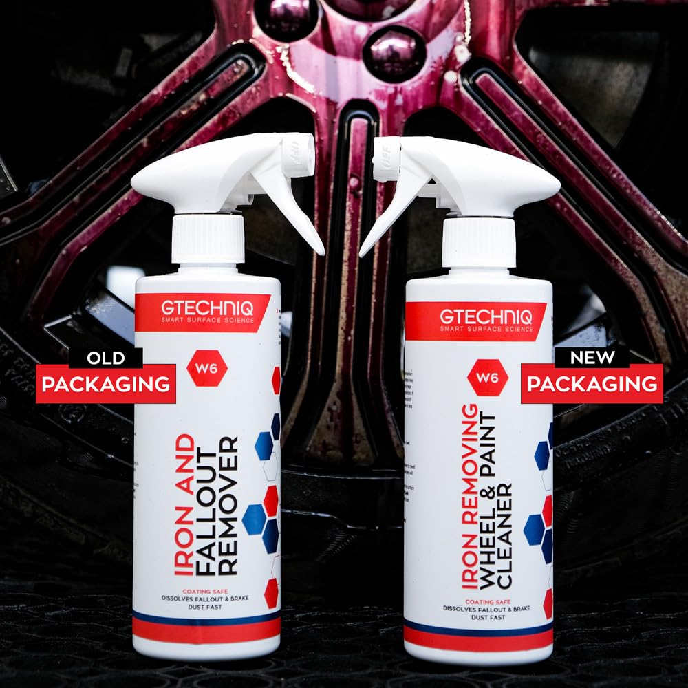Gtechniq W6 Iron And General Fallout Remover For Cars, Brake Dust Degreaser And Cleaner For Wheels, Rims And Paintwork, Safe On