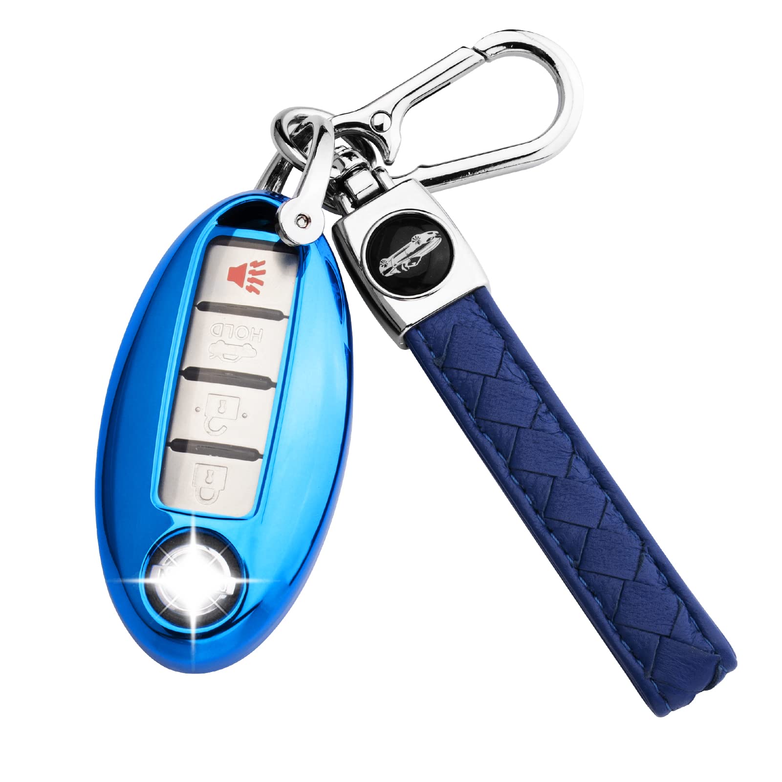 XIYANG TRADE for Nissan Key Fob Cover with Keychain,Soft TPU Key Case Shell Full Protection for Altima Rogue Maxima Sentra Infin