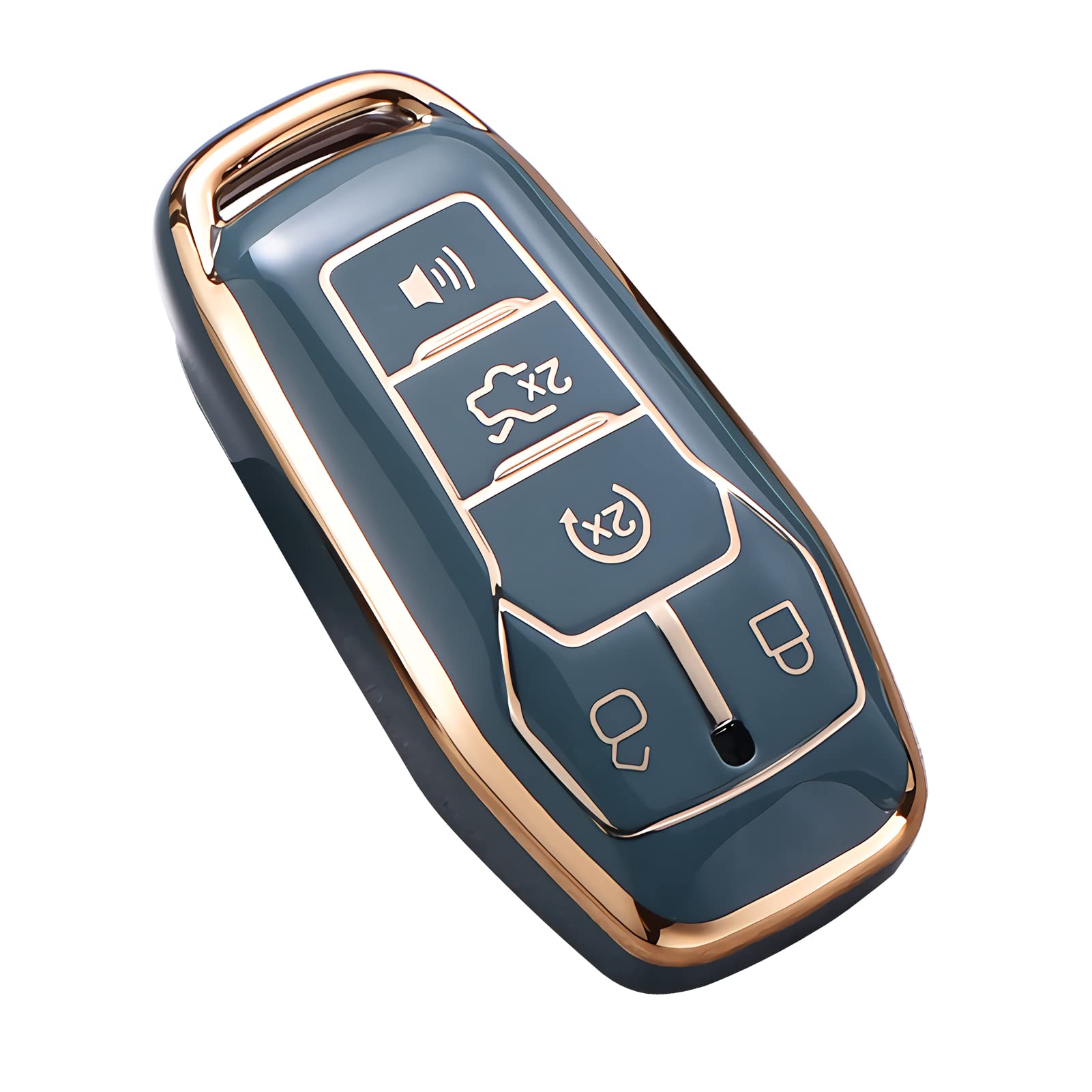 For Ford Key Fob Cover, Premium Soft Tpu Full Protection Key Fob Case For Ford Fusion Mustang F150 Edge Explorer Lincoln Mkz Mkc