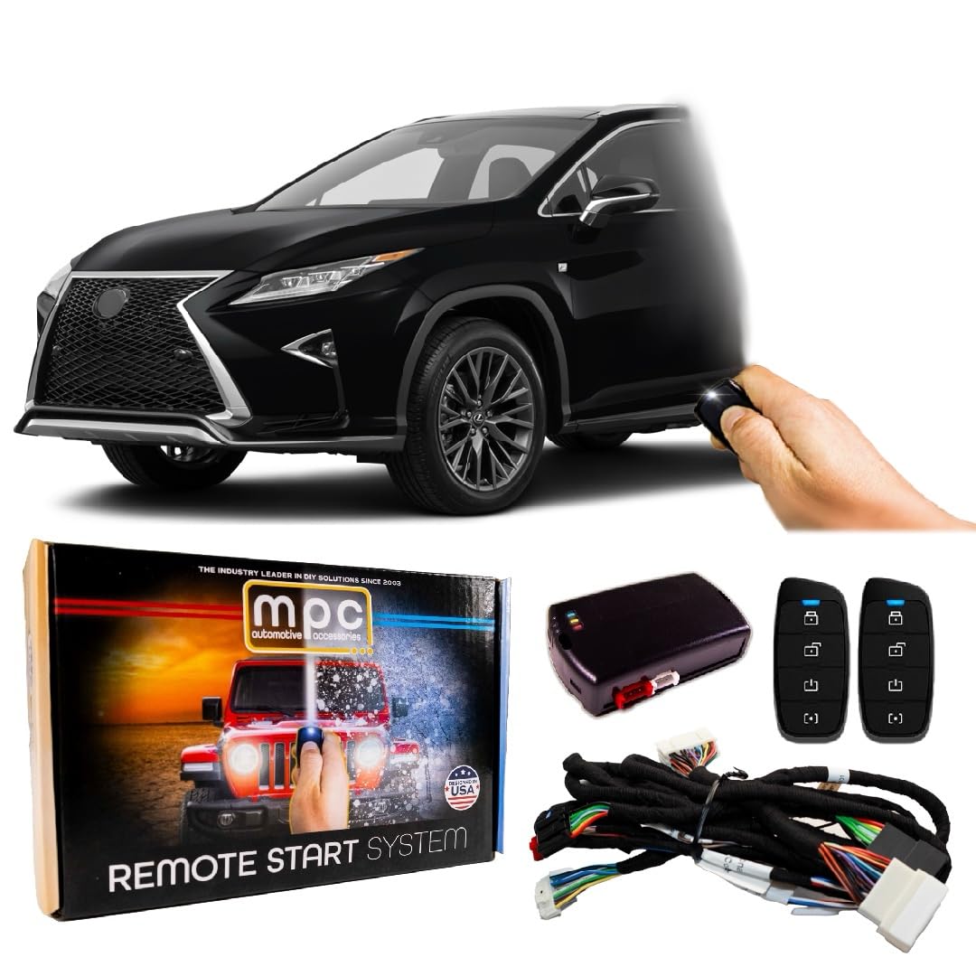 MPC Plug N Play Remote Starter Compatible with 2016-2019 Lexus RX350 |Gas| |Push to Start| with T-Harness - (2) Extended Range 4