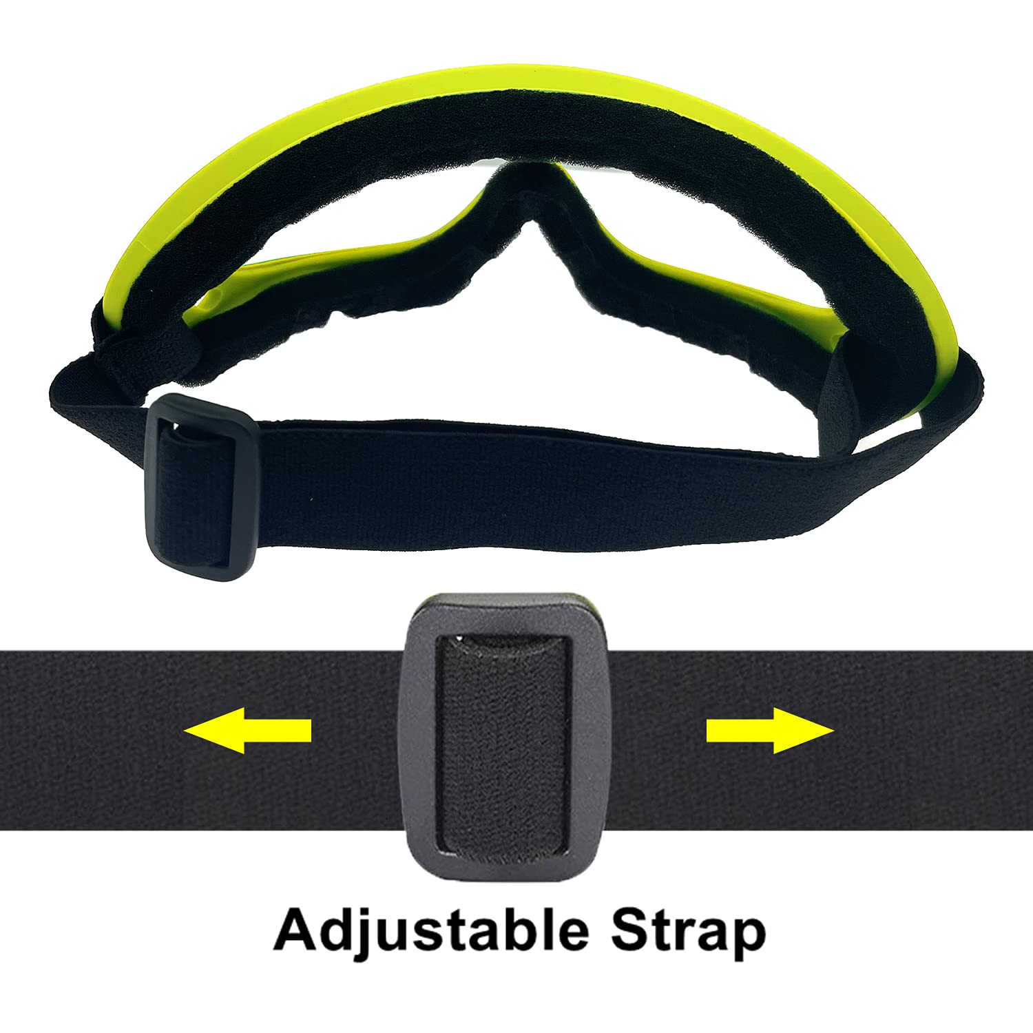 Ljdj Motorcycle Goggles,2 Pack Dirt Bike Atv Motocross Riding Hiking Protective With 2 Pack Neck Breathable Bandana Mask (Yellow