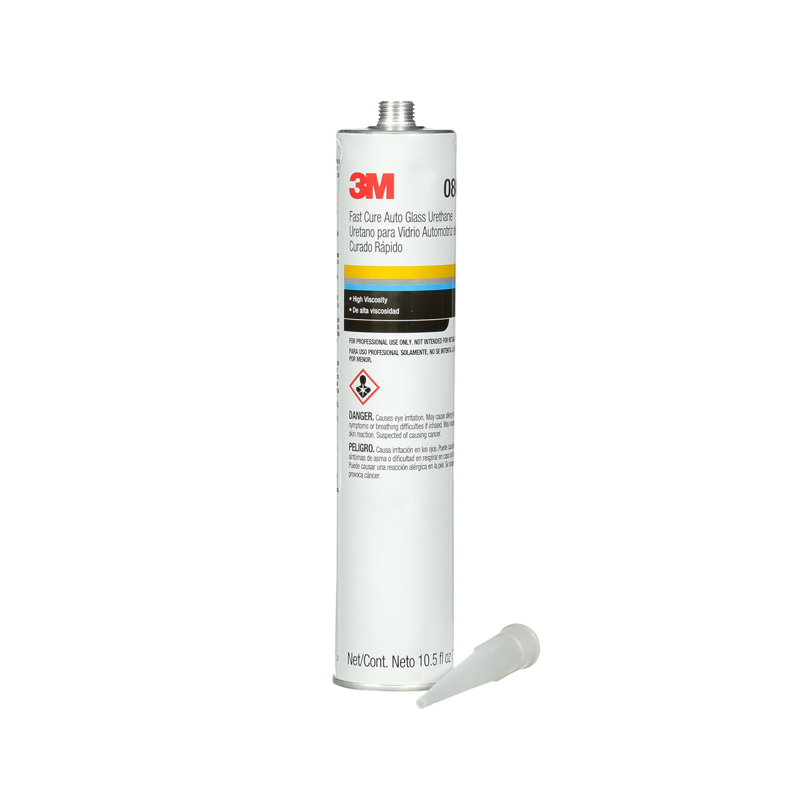 3M Fast Cure Auto Glass Urethane, 08690, 10.5 Fl Oz Cartridge , White