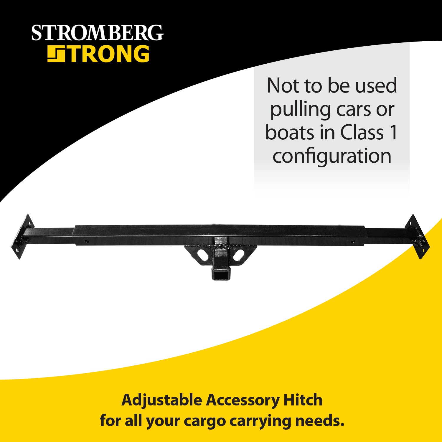 Stromberg Carlson CC-300 Adjustable Accessory Hitch - Hitch Receiver for Bike Rack and Carriers, Ideal for Back of Camper, Trave