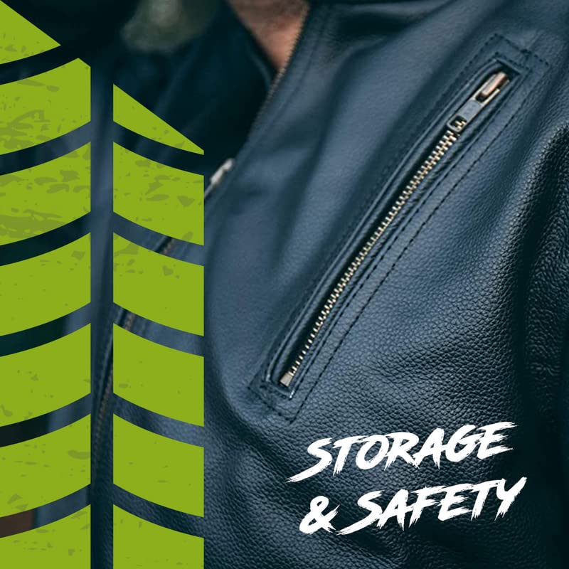 Hwk Leather Motorcycle Jacket With Armor For Men, Cafe Racer Genuine Leather Jacket For Weather Resistant Enduro Motocross, Motorbike Riding, Easy Adjust Men'S Motorcycle Jacket, Xx-Large