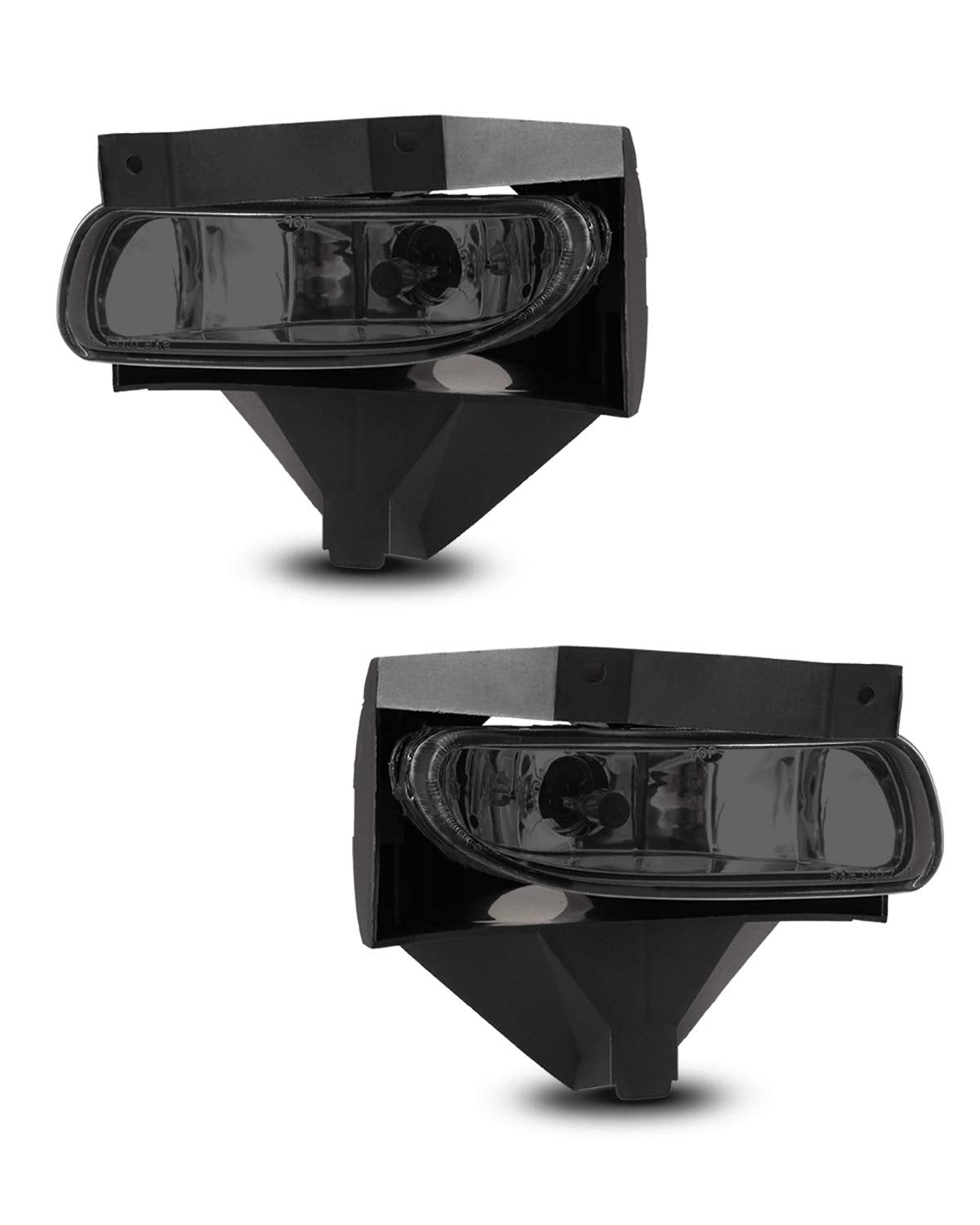 Autowiki Fog Lights For 1999-2004 Ford Mustang (Except Cobra) With Smoke Lens 2Pcs Oem Replacement Fog Lamps