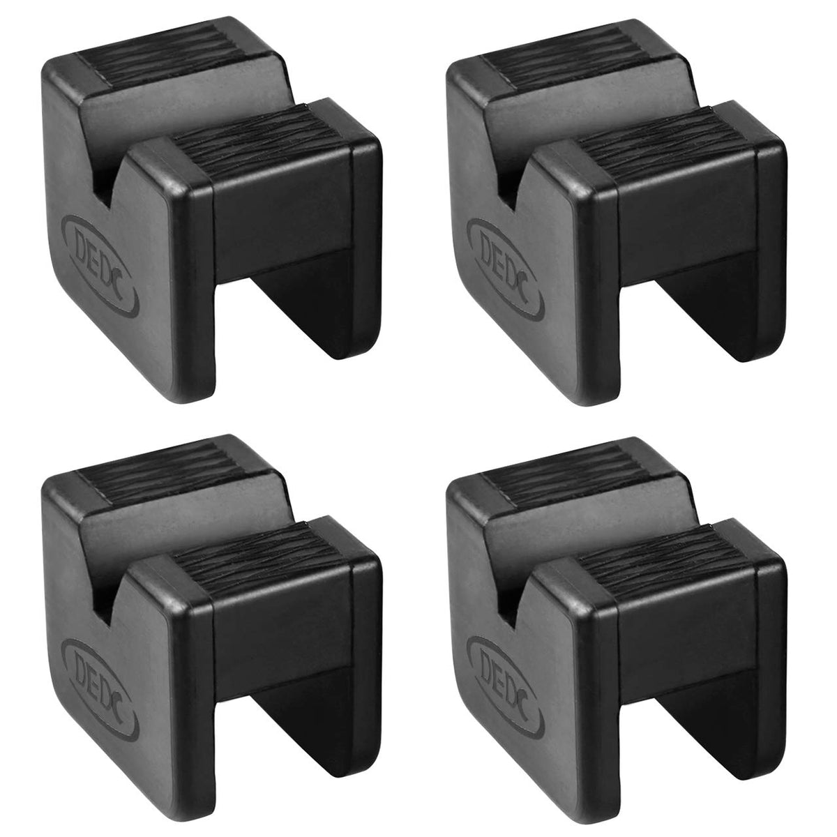 Dedc Jack Stand Pads 4 Pcs, Universal Rubber Pinch Weld Protector Jack Stands Adapter Pads, Car Lift Frame Rail Protection Acces
