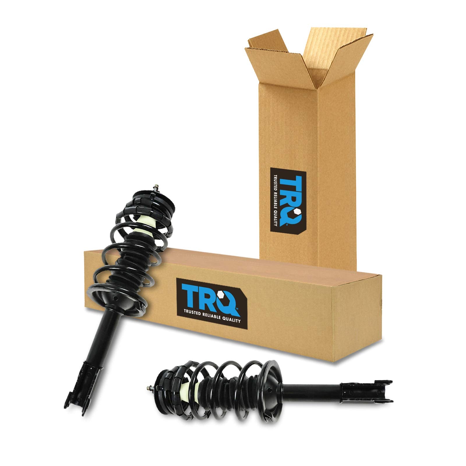 Trq Front Strut & Coil Spring Assembly Set Driver & Passenger Sides Compatible With 91-92 Saturn Sc 93-02 Sc1 Sc2 91-02 Sl Sl1 S