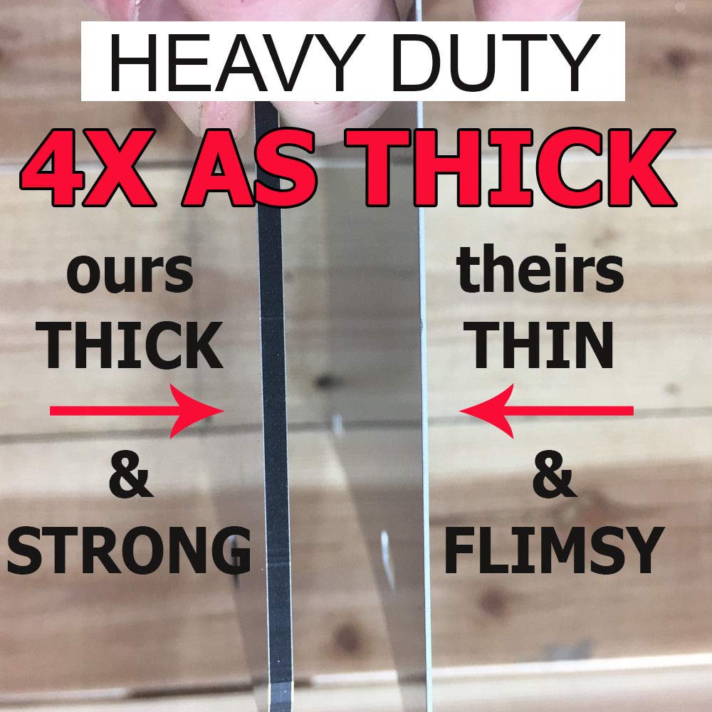 2-D Heavy Duty Reflective Thin Yellow Line License Plate