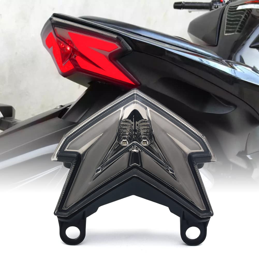 Mfc Pro Integrated Led Turn Signal Tail Light For 2013-2024 Kawasaki Z125 Pro / 2013-2016 Ninja Zx-6R 636 Z800 (Smoke)