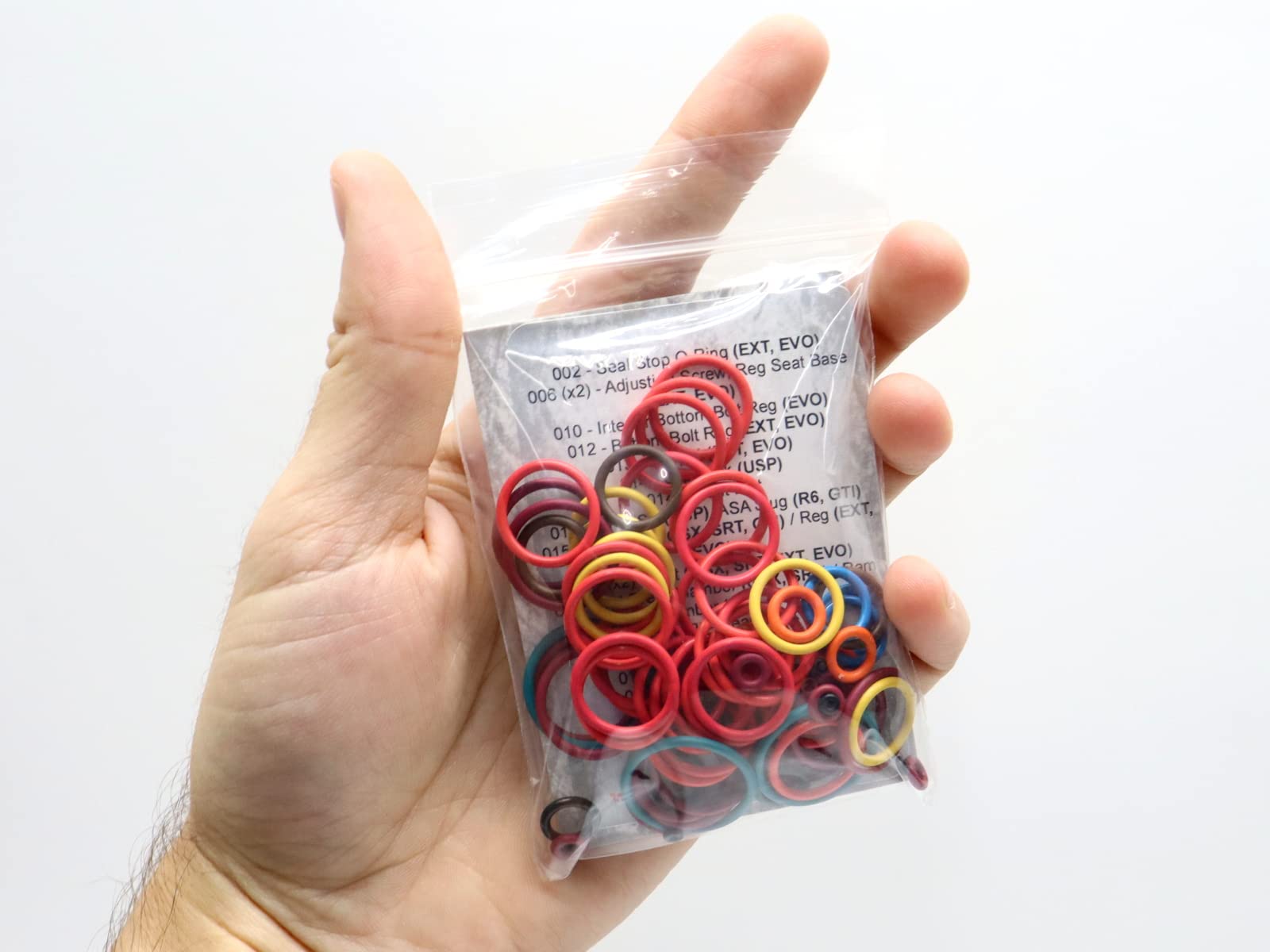 Captain O-Ring Piranha USP, R6, GTI, GSX, SRT, EXT, EVO - Color Coded 3X Oring Rebuild Kit