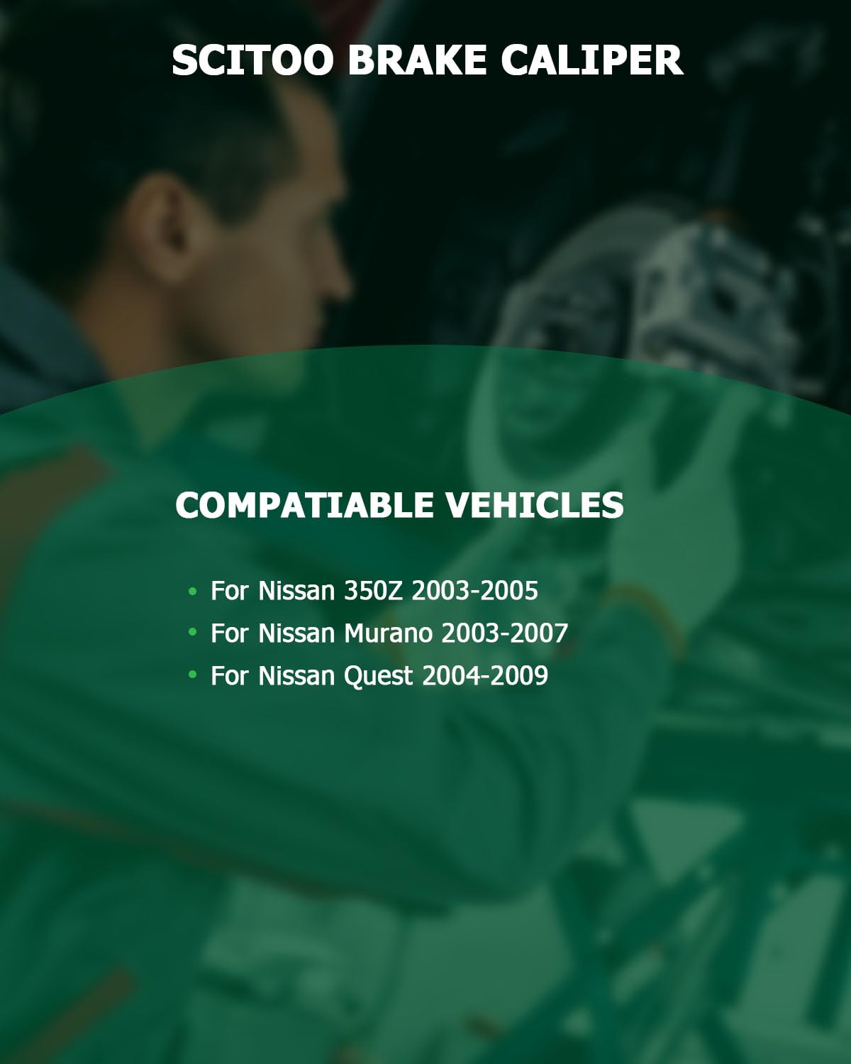 Scitoo 19B2792 Rear Left Disc Brake Caliper Assembly W/Bracket For Infiniti For G35 2003-2005,For Nissan For 350Z 2003-2005,For