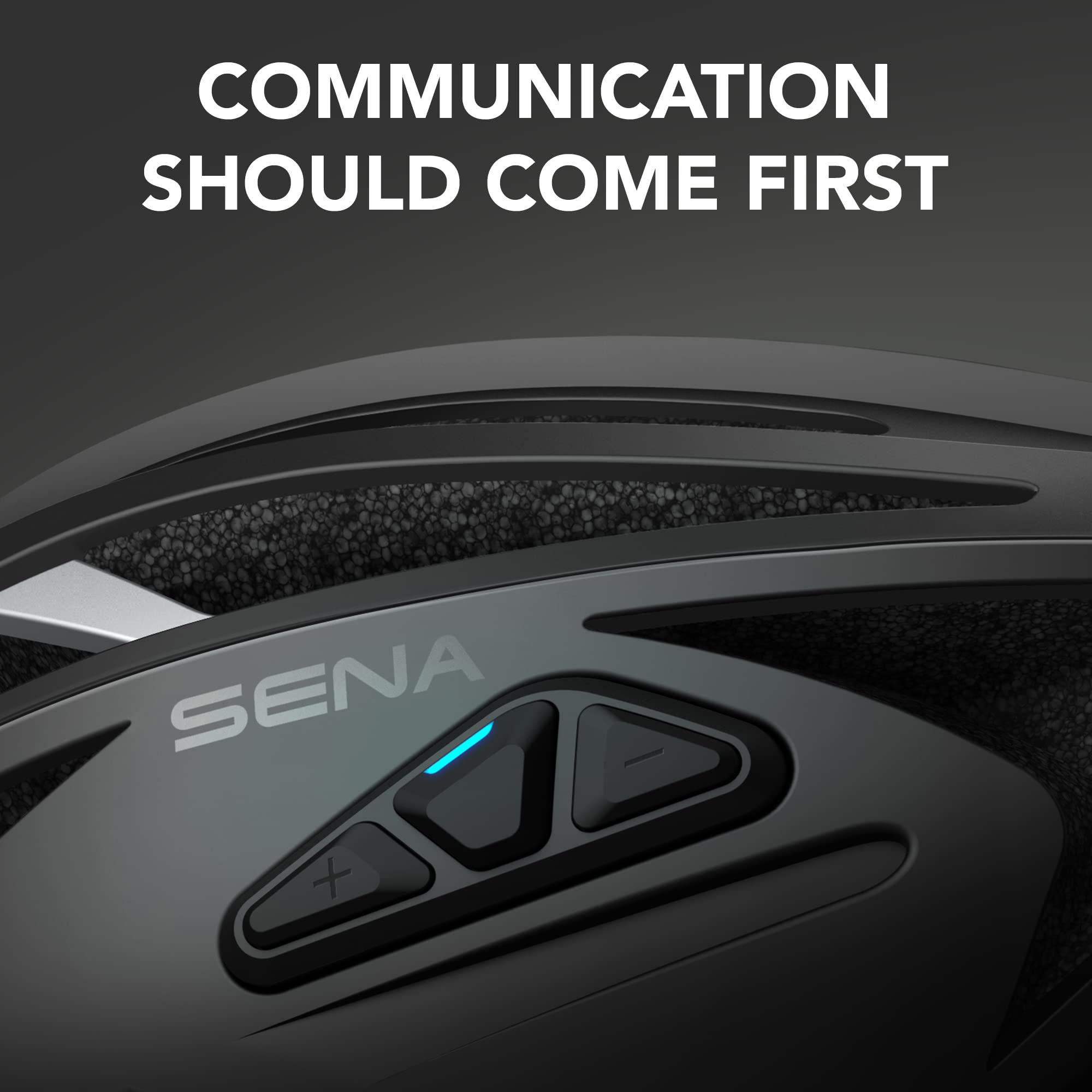 Sena R2X Smart Road Cycling Helmet With Alexa Built-In And Mesh Intercom (Matte Gray, Small)