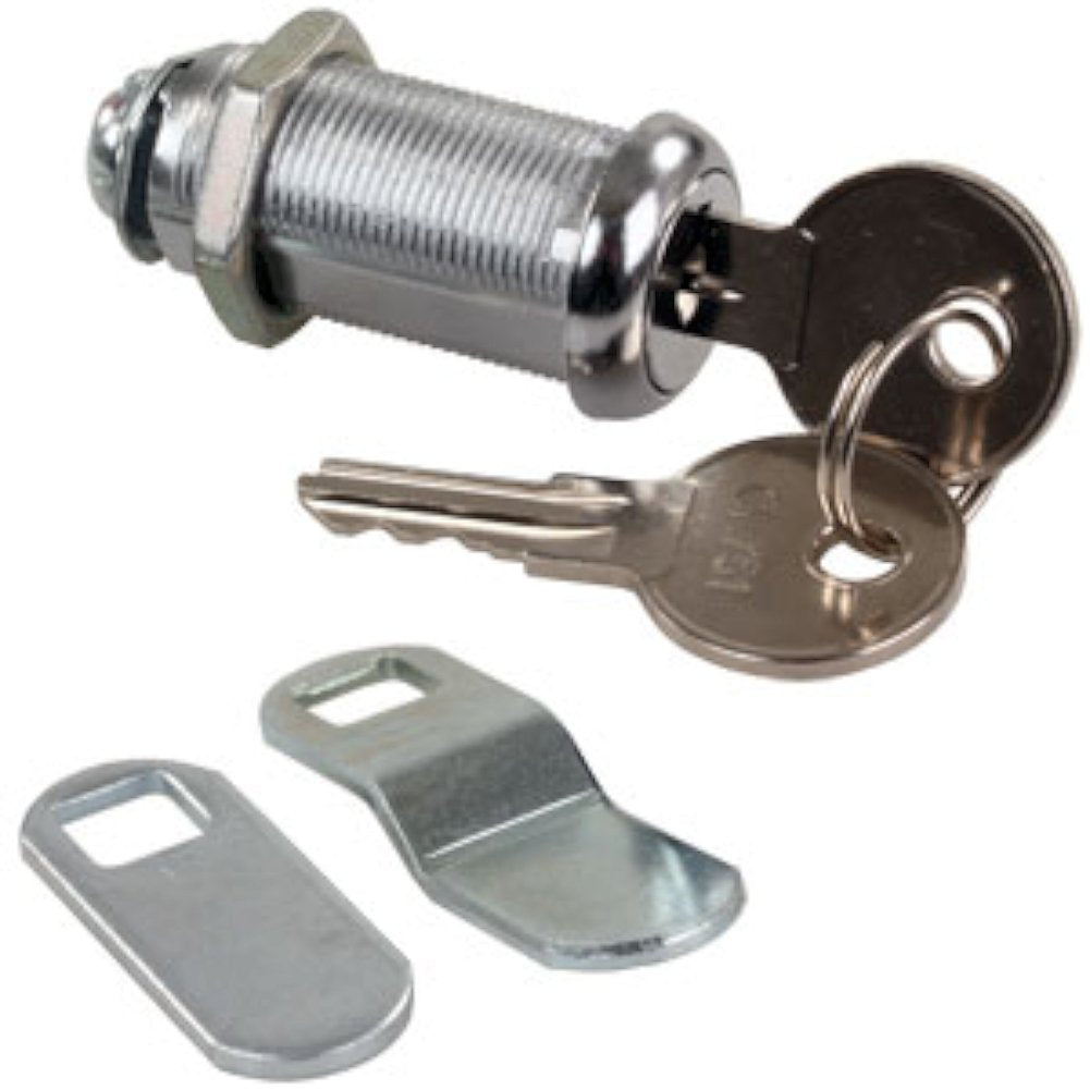 JR Products 00335 Standard Compartment Door Key Lock - 1-3/8''