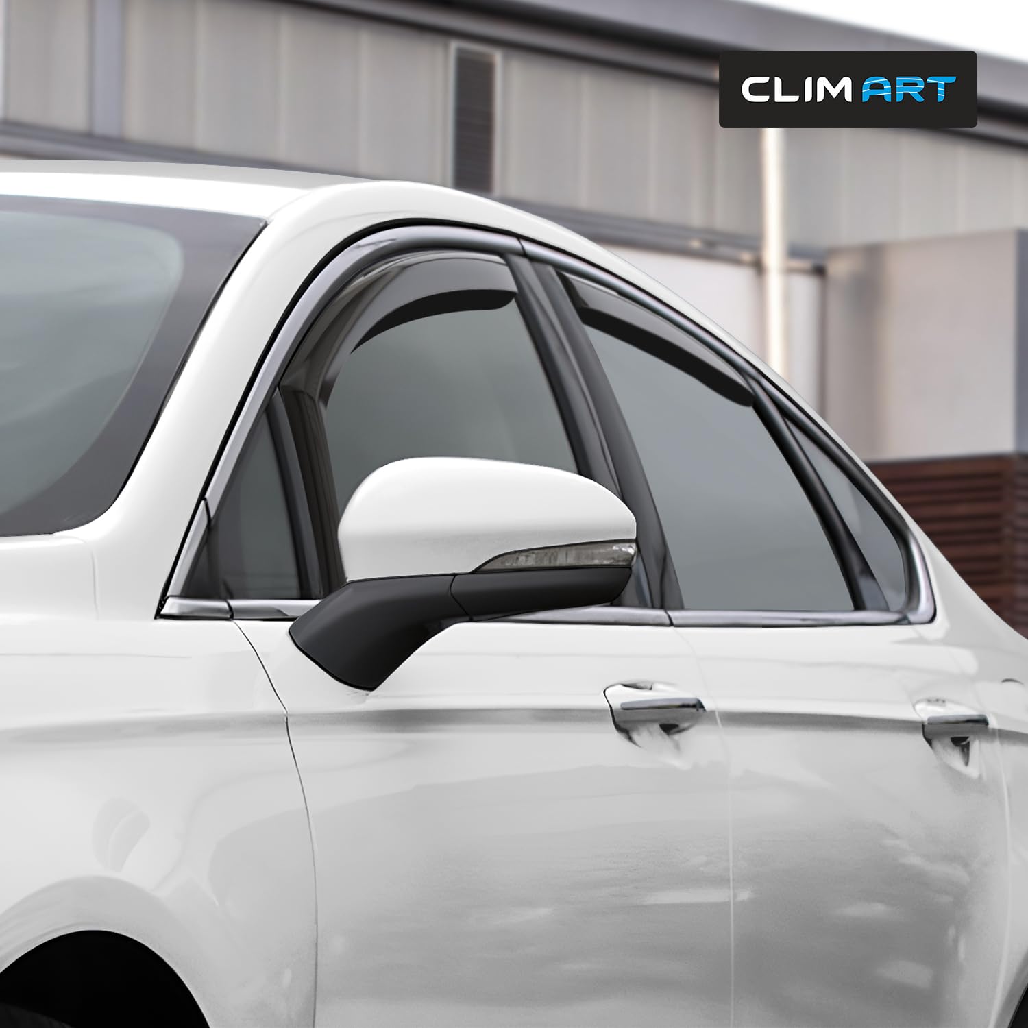 Clim Art In-Channel Incredibly Durable Rain Guards For Ford Fusion 2013-2020, Original Window Deflectors, Vent Window Visors, Ve