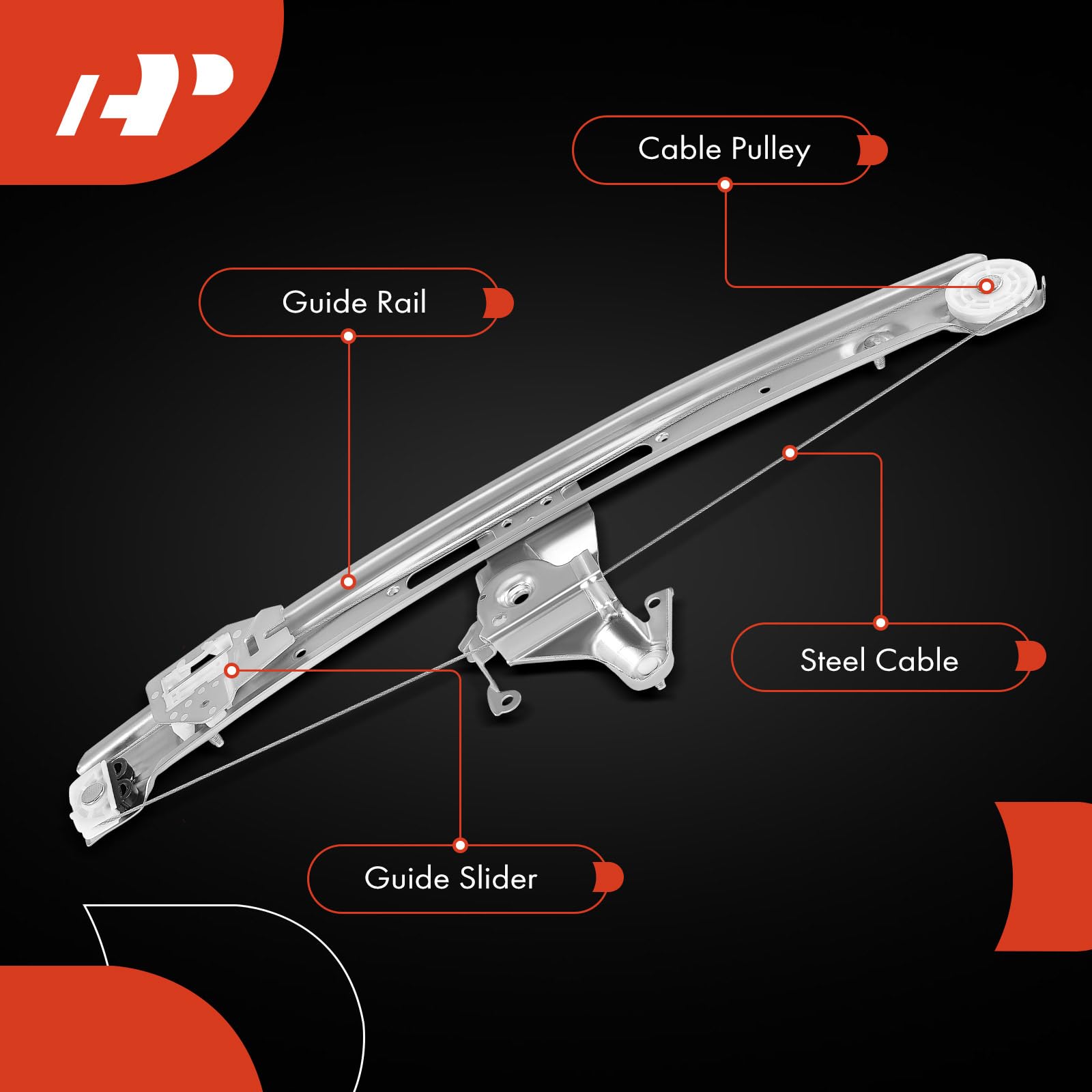 A-Premium Power Window Regulator Without Motor Replacement For Bmw E46 323I 325I 325Xi 328I 330I 330Xi Rear Right Passenger Side