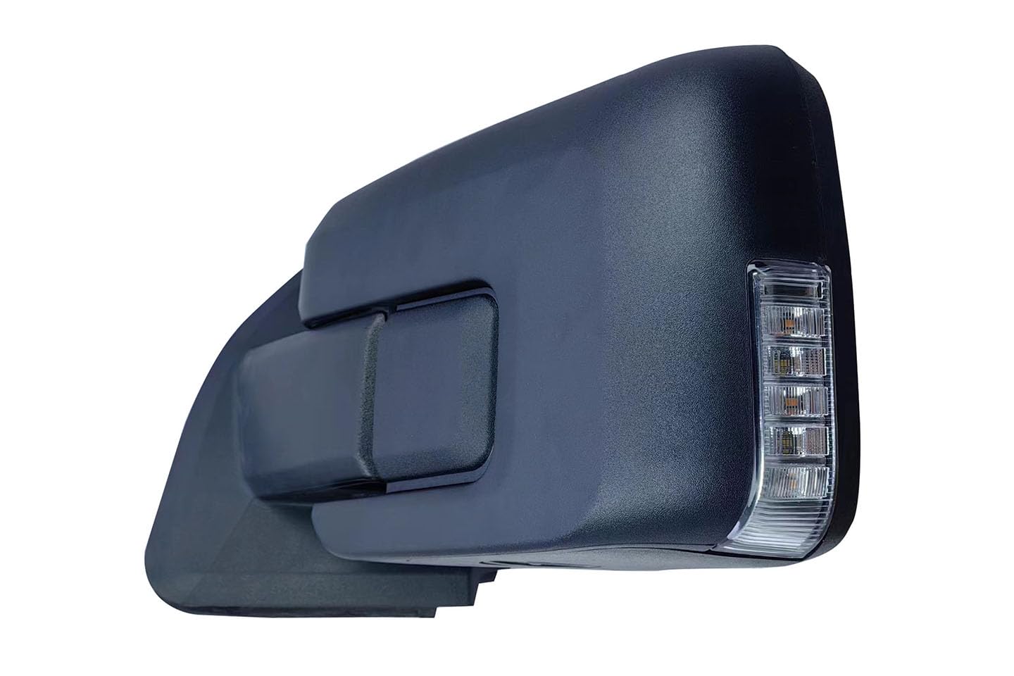 Replacement Driver Left Side Door Mirror Textured Cover Manual Folding With Blinker And Power Adjust With Heated Glass And Blis