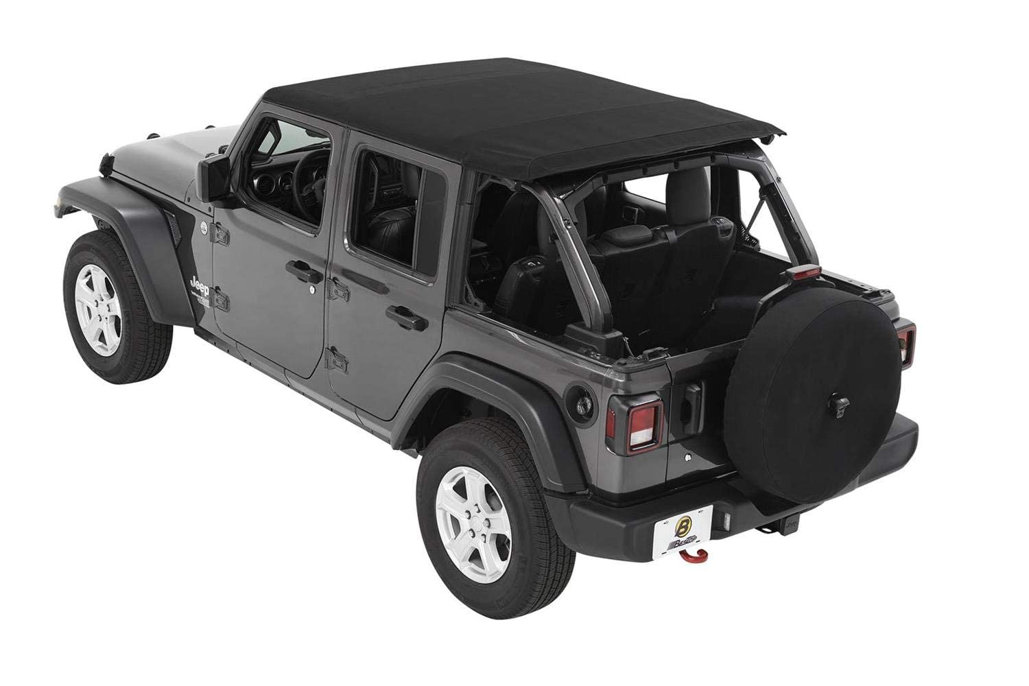 Bestop Trektop Soft Top For The 2-Door Jeep Wrangler Jl (2018-Current) In Black Twill