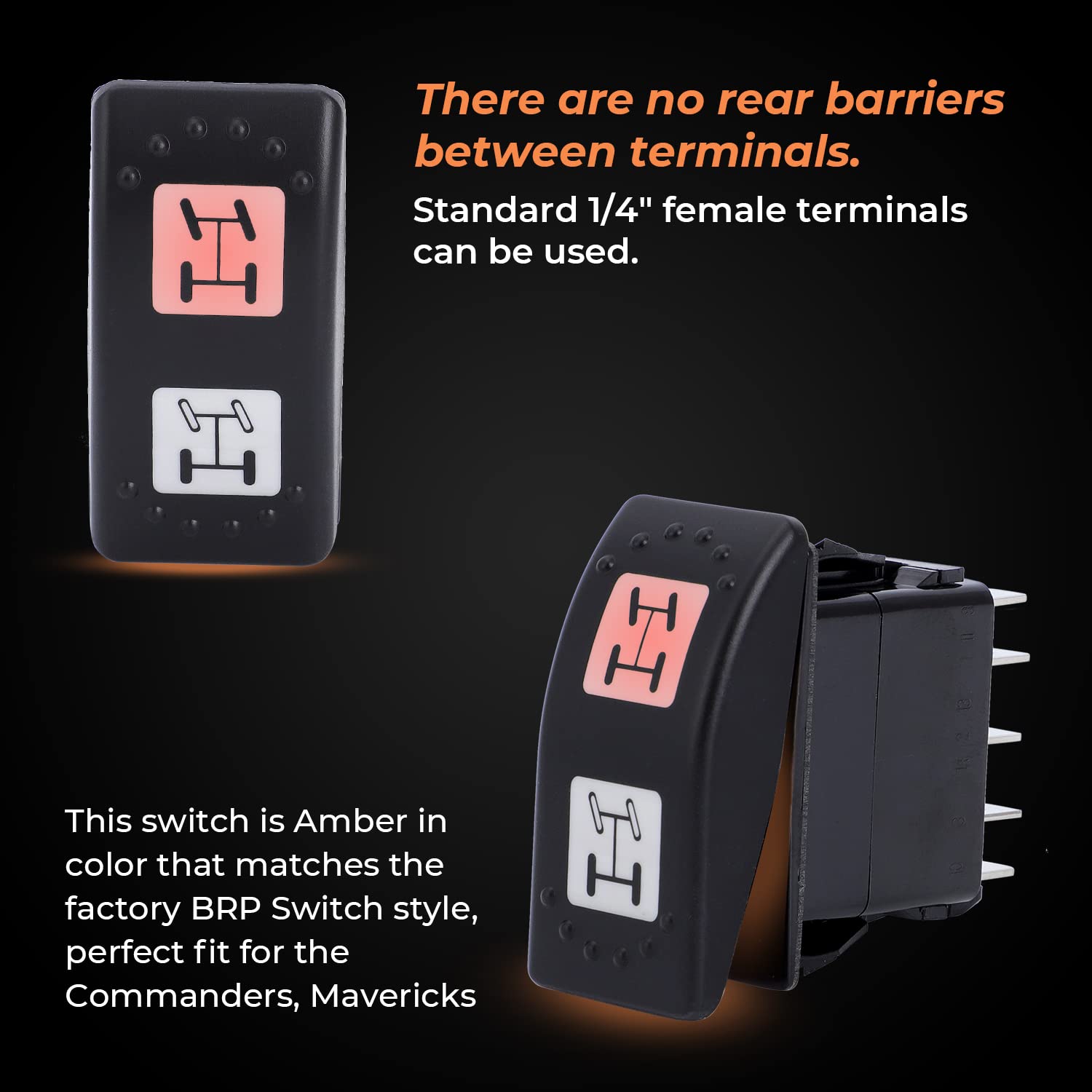 Foruly Replace 710001737 Four Wheel Drive Switch For Can-Am Commander 800 1000 Maverick Max 1000 1000R